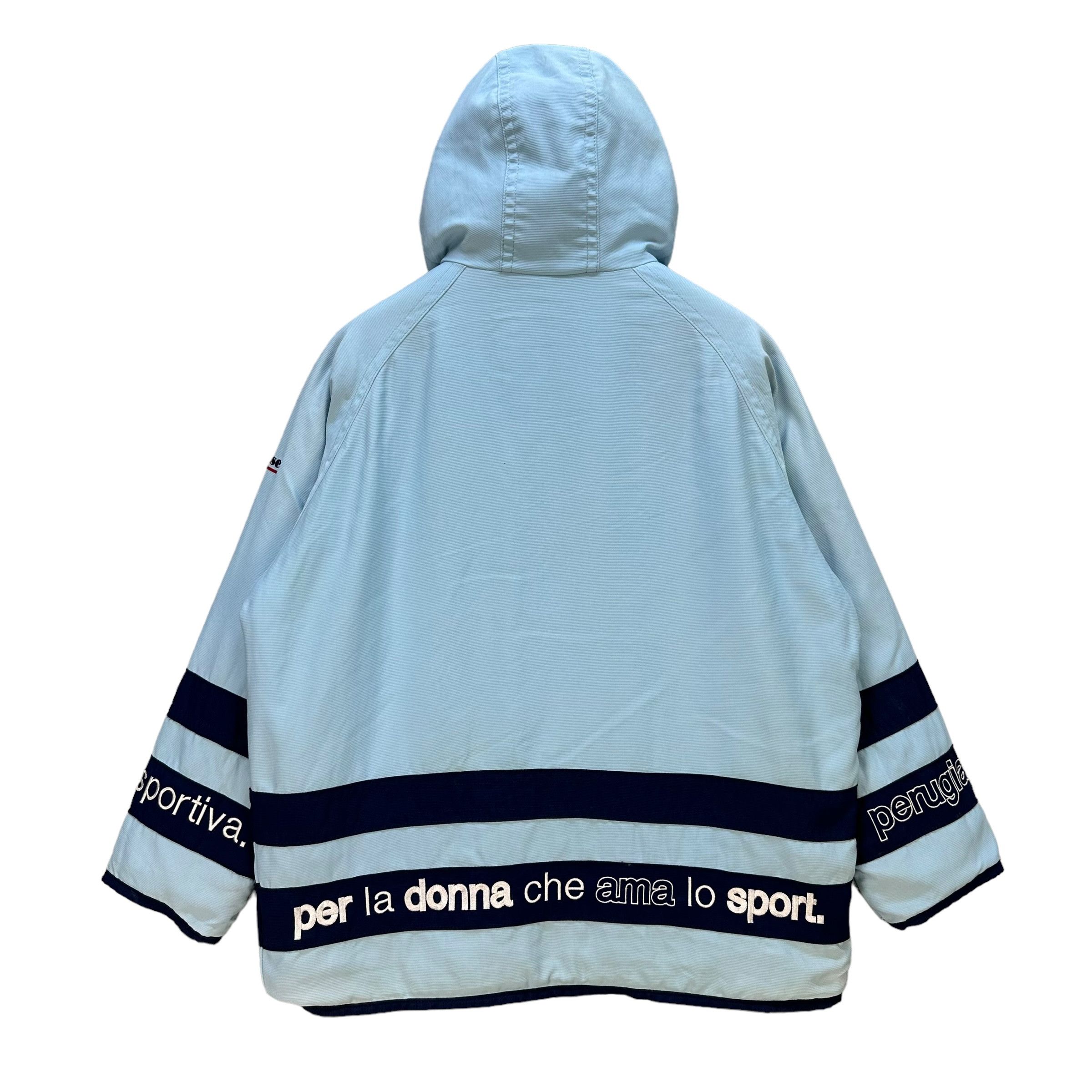 Ellesse Vintage ELLESSE Light Blue Hooded Ski Jacket #A42-0961 Size US L / EU 52-54 / 3 - 14 Thumbnail