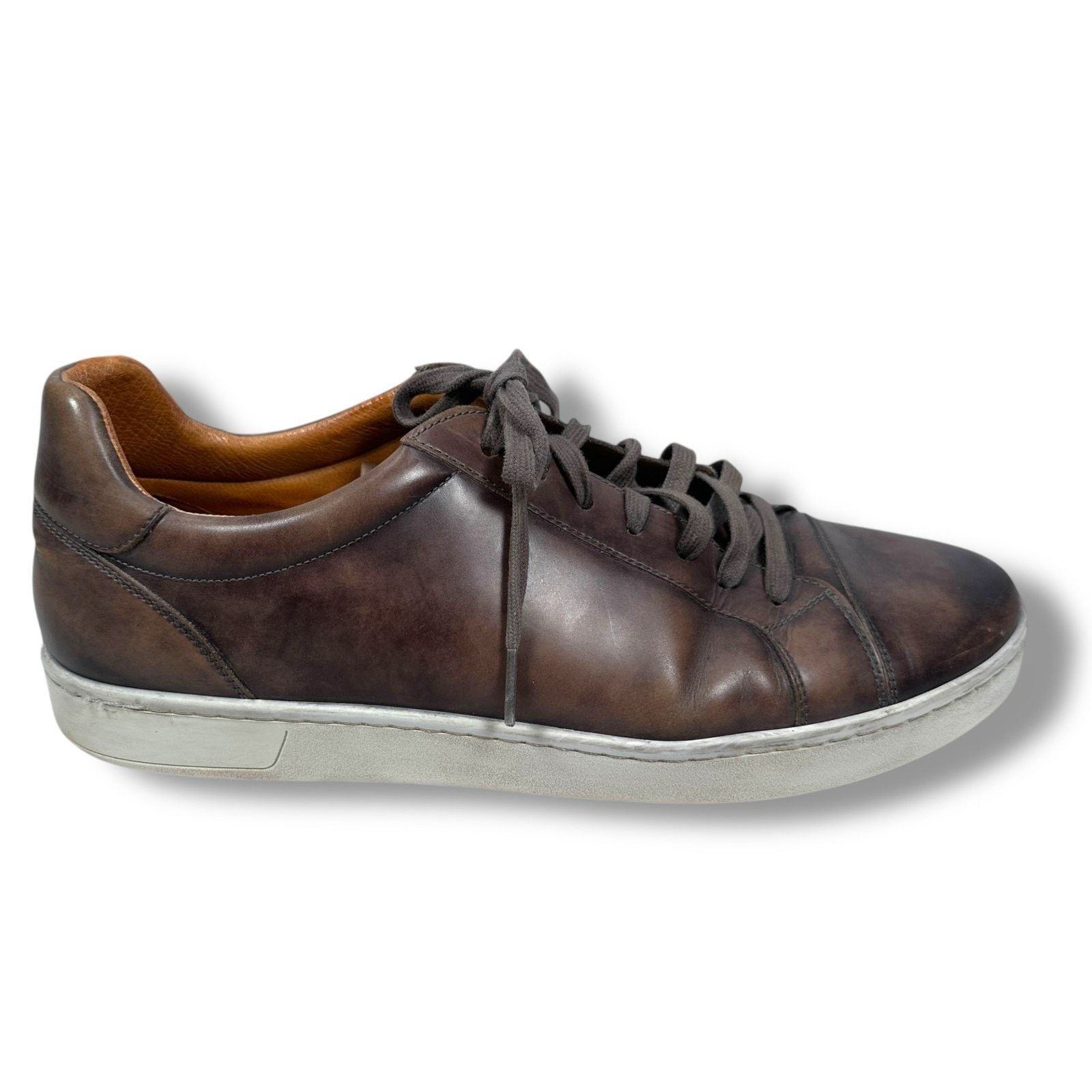 Other Magnanni For Neiman Sneakers Men 12 M Brown Leather Shoes Size US 12 / EU 45 - 1 Thumbnail