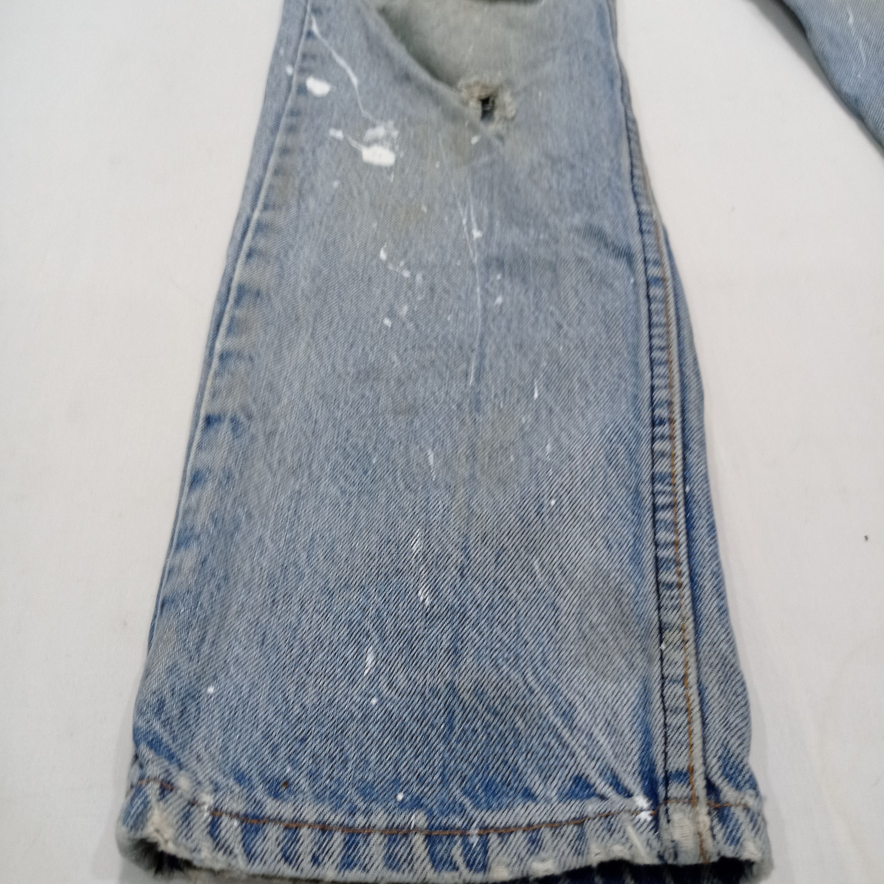 Levi's Vintage Levi's 501 Paint Splatter Distressed Jeans Pants Size US 29 - 9 Thumbnail