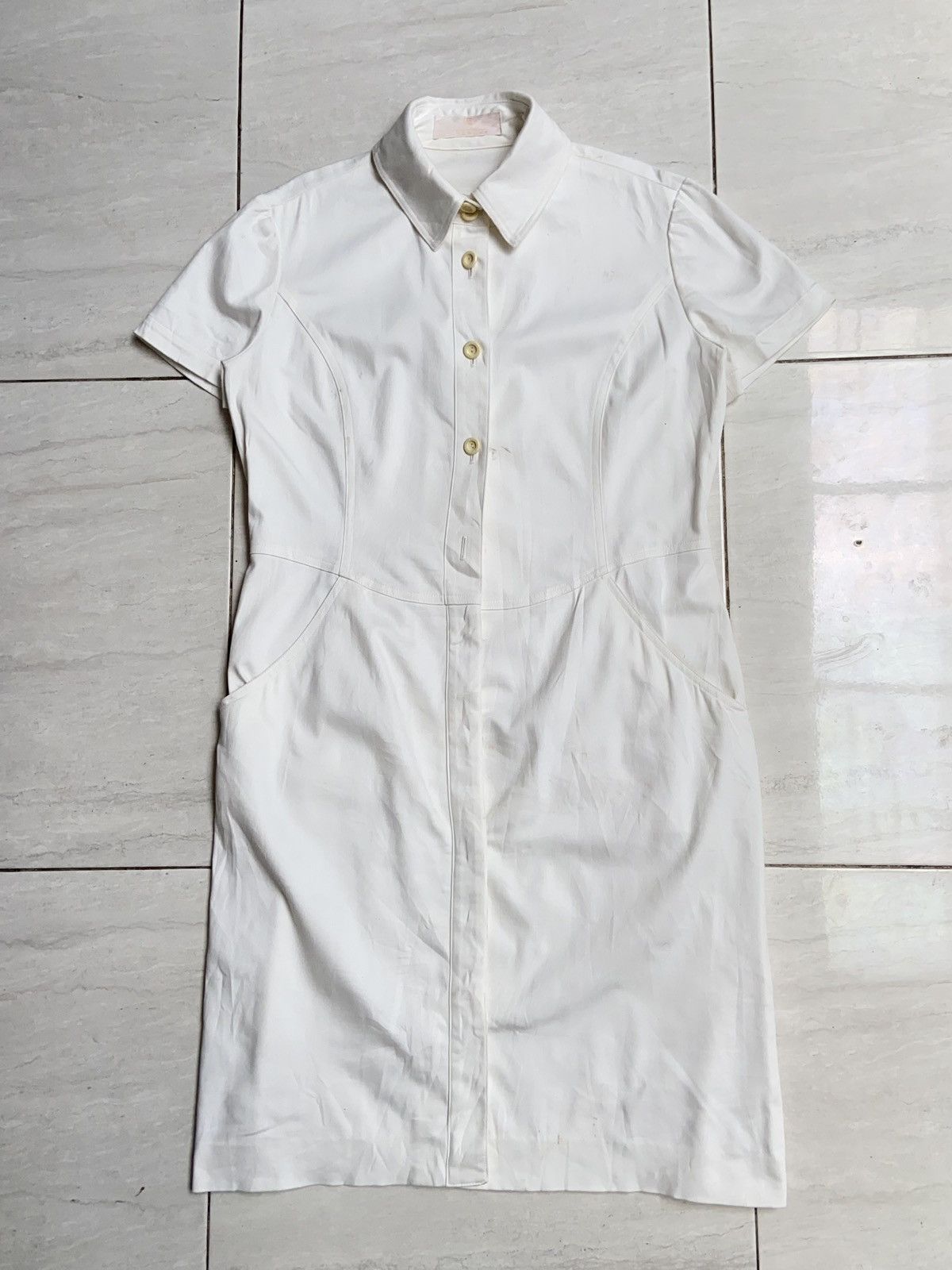 GIVENCHY White Midi Dress