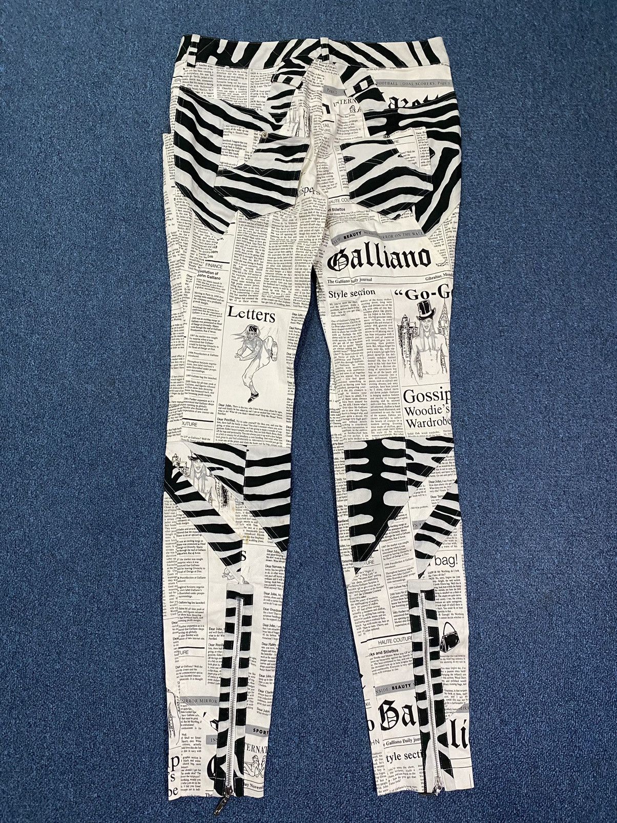 John Galliano John Galliano (Archive) News Paper Pants Size 27" / US 4 / IT 40 - 5 Thumbnail