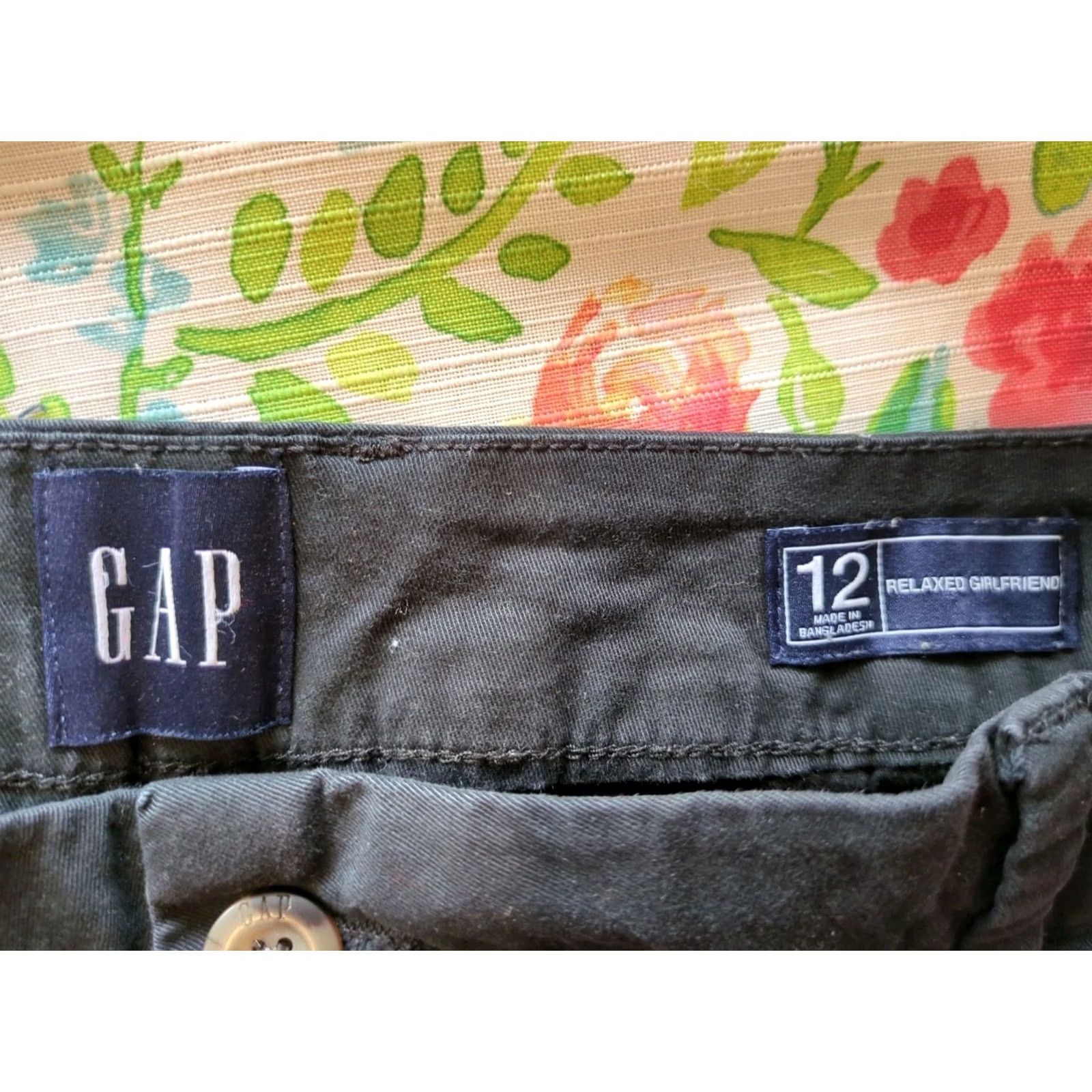 Gap GAP Black Shorts Women's Relaxed Girlfriend Size12 Size 34" / US 12 / IT 48 - 2 Thumbnail