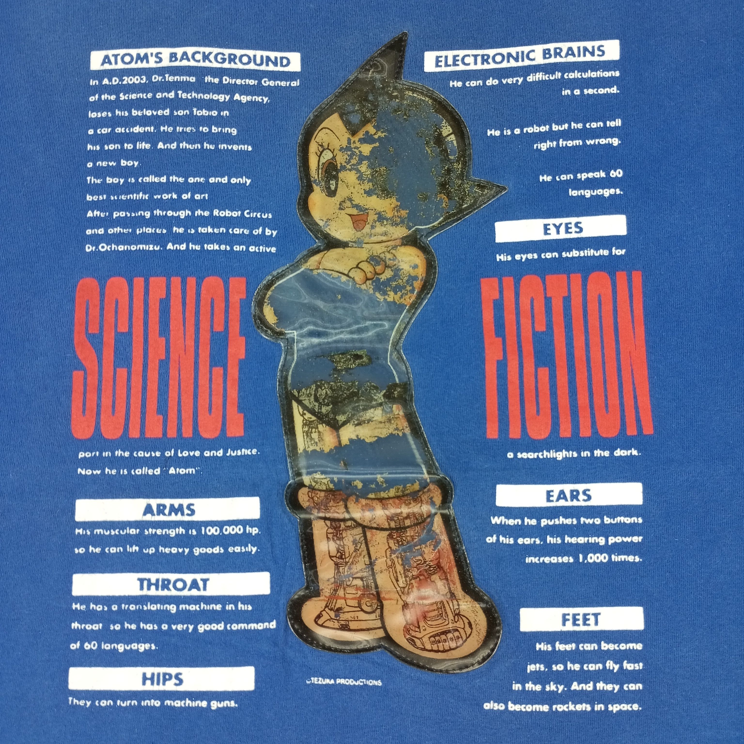 Anime × Japanese Brand × Vintage Astro Boy Japanese Anime Cartoon Tshirt Tezuka Production Size US L / EU 52-54 / 3 - 2 Thumbnail