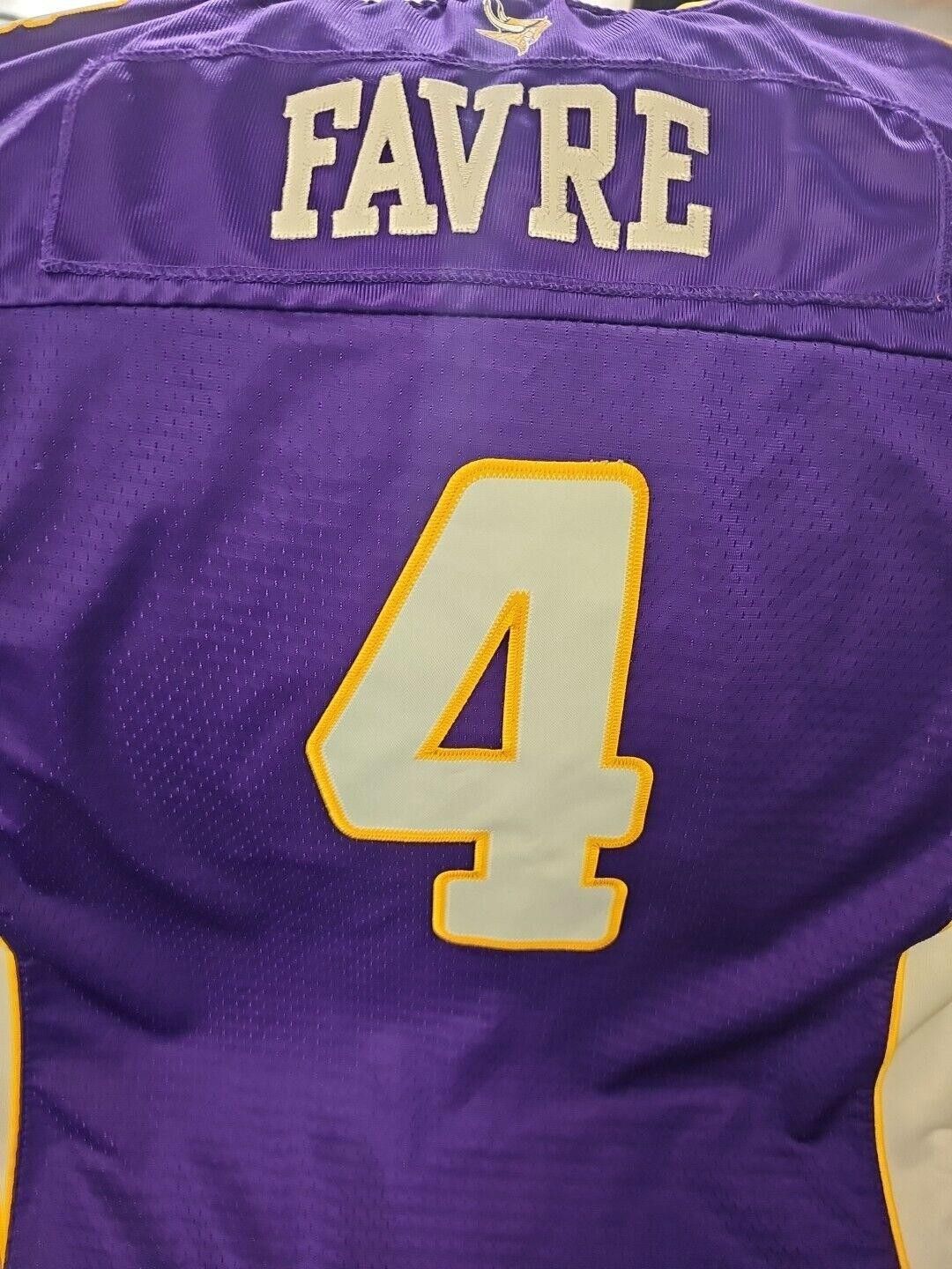 Reebok Reebok Brett Favre Onfield Stitched #4 Vikings NFL Youth XL Size ONE SIZE - 8 Thumbnail