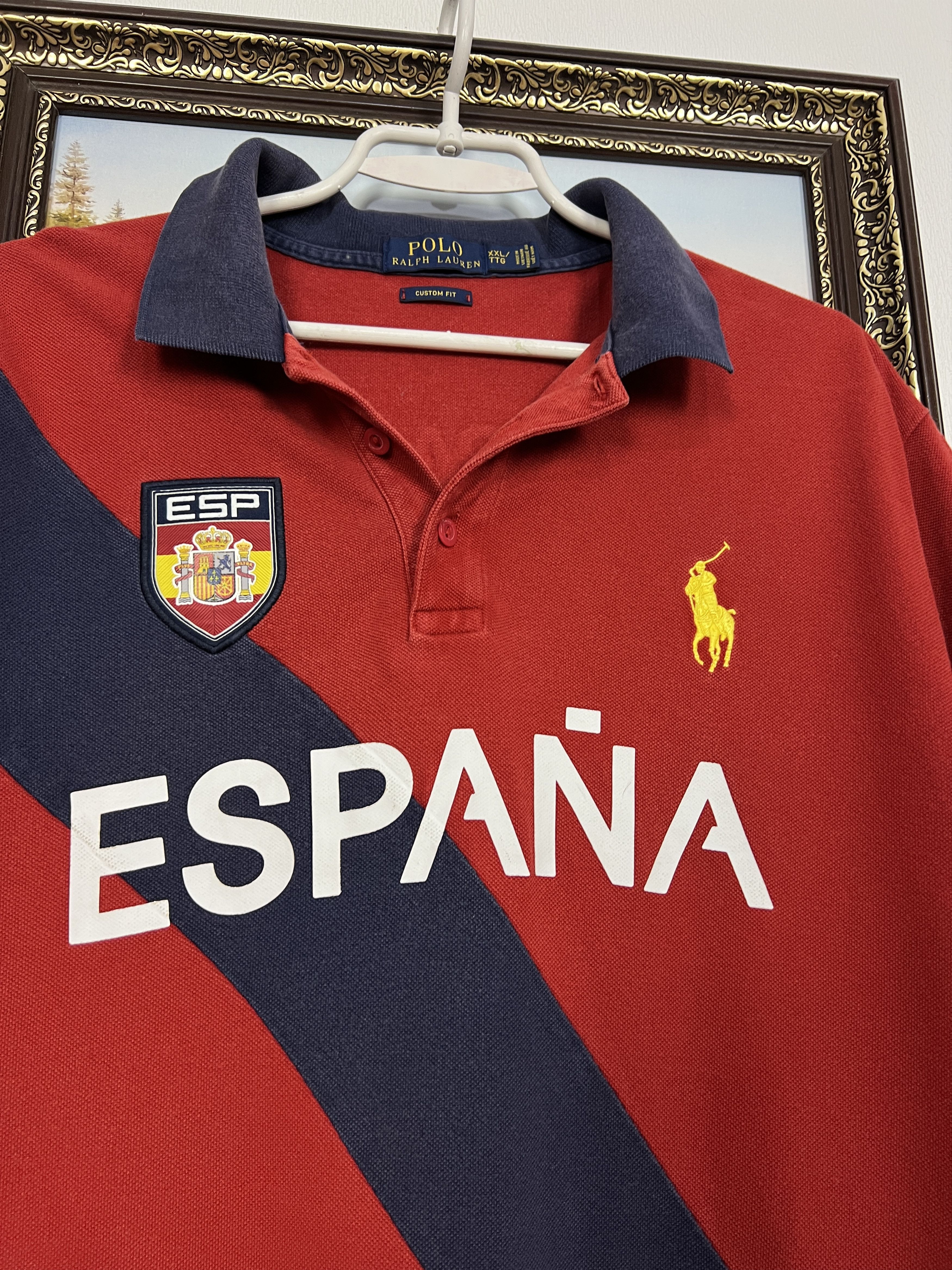 Polo Ralph Lauren Spain Espana Big Pony Rare Chief Keef Blue Shirt Jersey Size US XXL / EU 58 / 5 - 3 Thumbnail