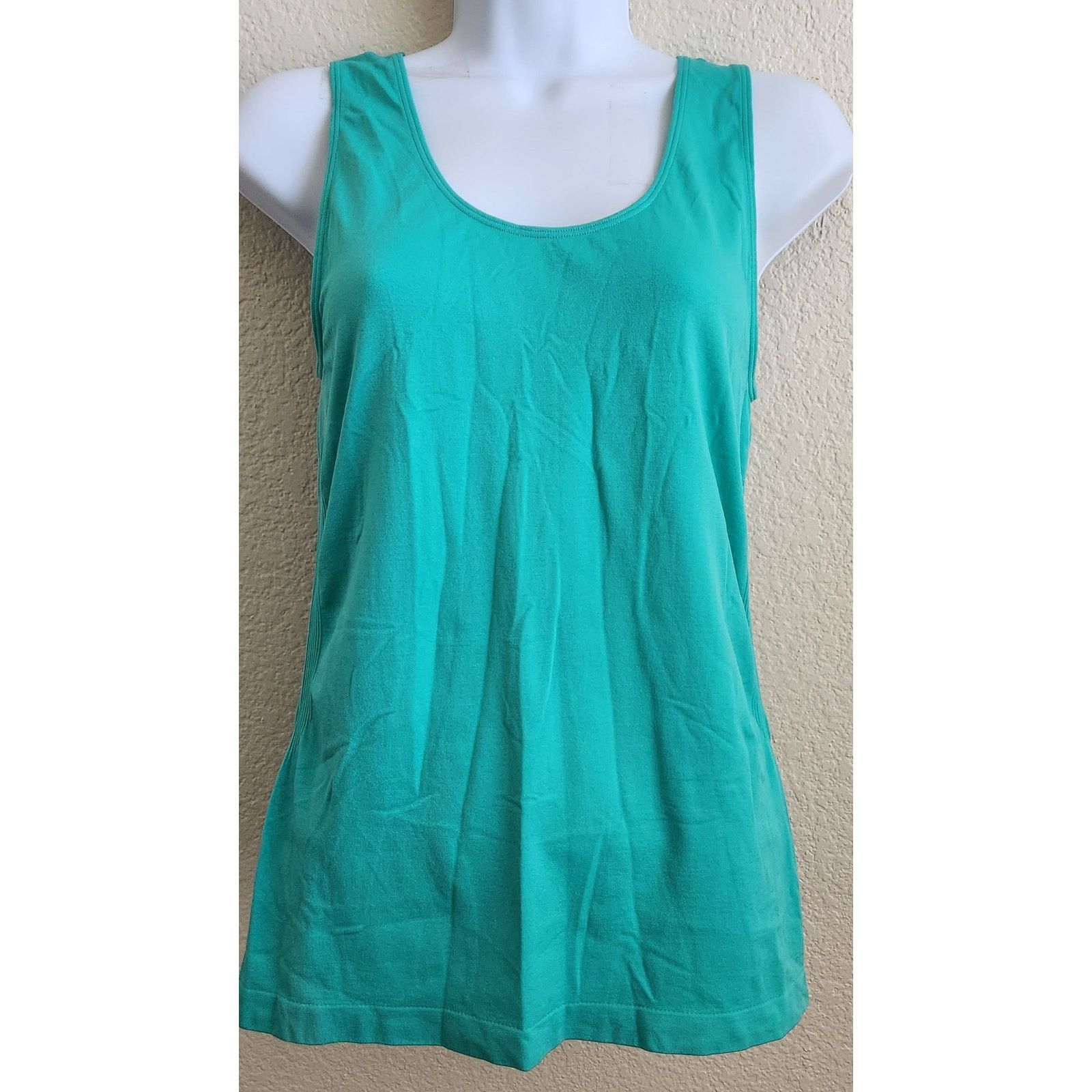 Other Cato Green Blue Round Neck Sleeveless Tank Top Large Stretch Size L / US 10 / IT 46 - 1 Thumbnail