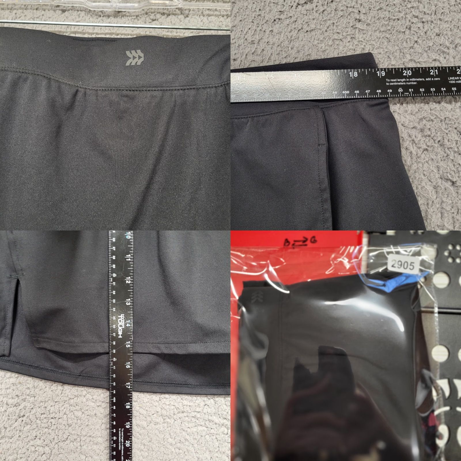 Vintage All in Motion Skort Women's XXL Active Tennis Pockets Black Light Shorts Activewear Athletic Size 40" / US 18 - 8 Thumbnail