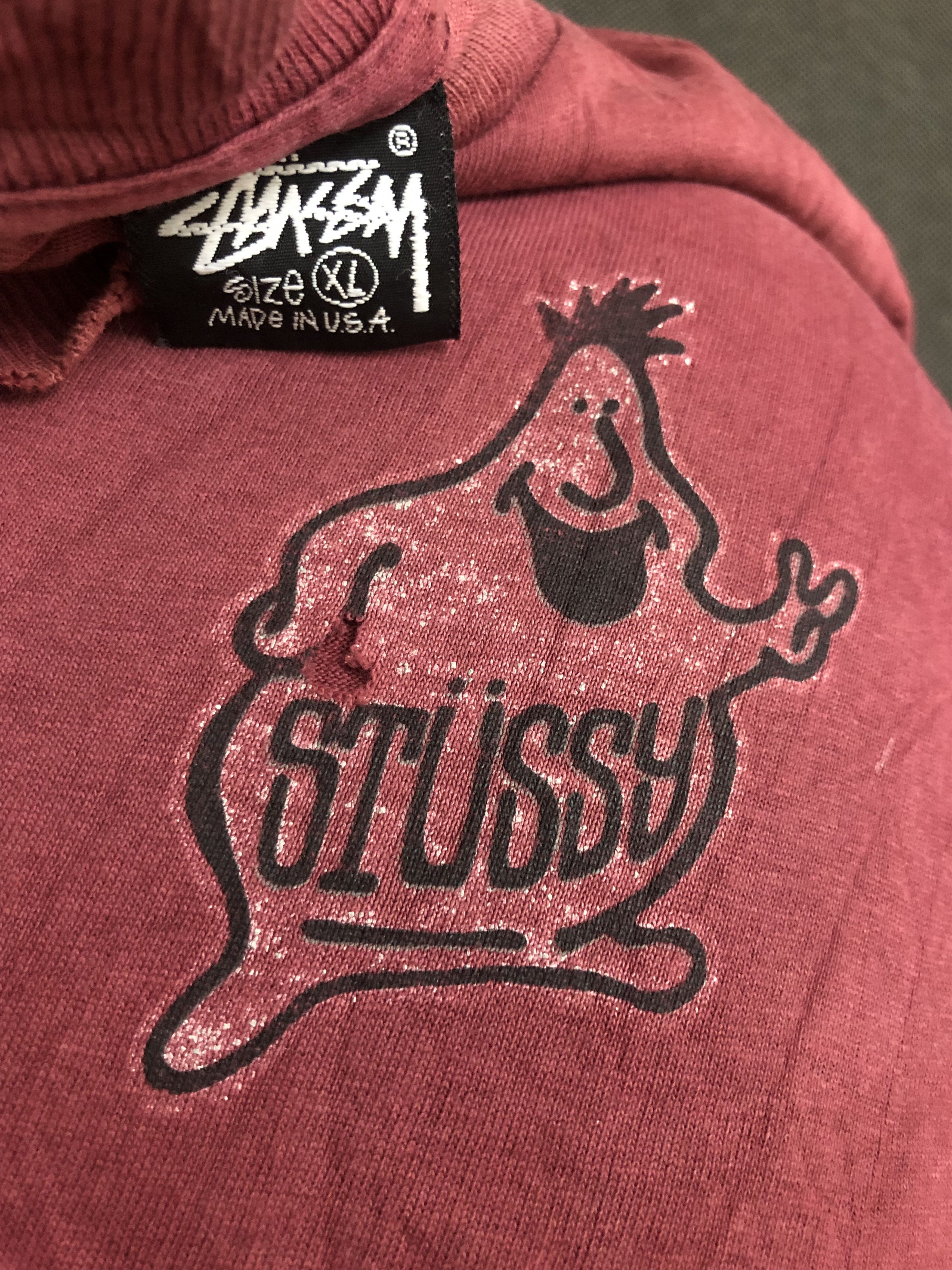 Stussy RARE🔥VINTAGE 80’S STUSSY MR BLOB THRASHED DISTRESSED T Size US XL / EU 56 / 4 - 23 Thumbnail
