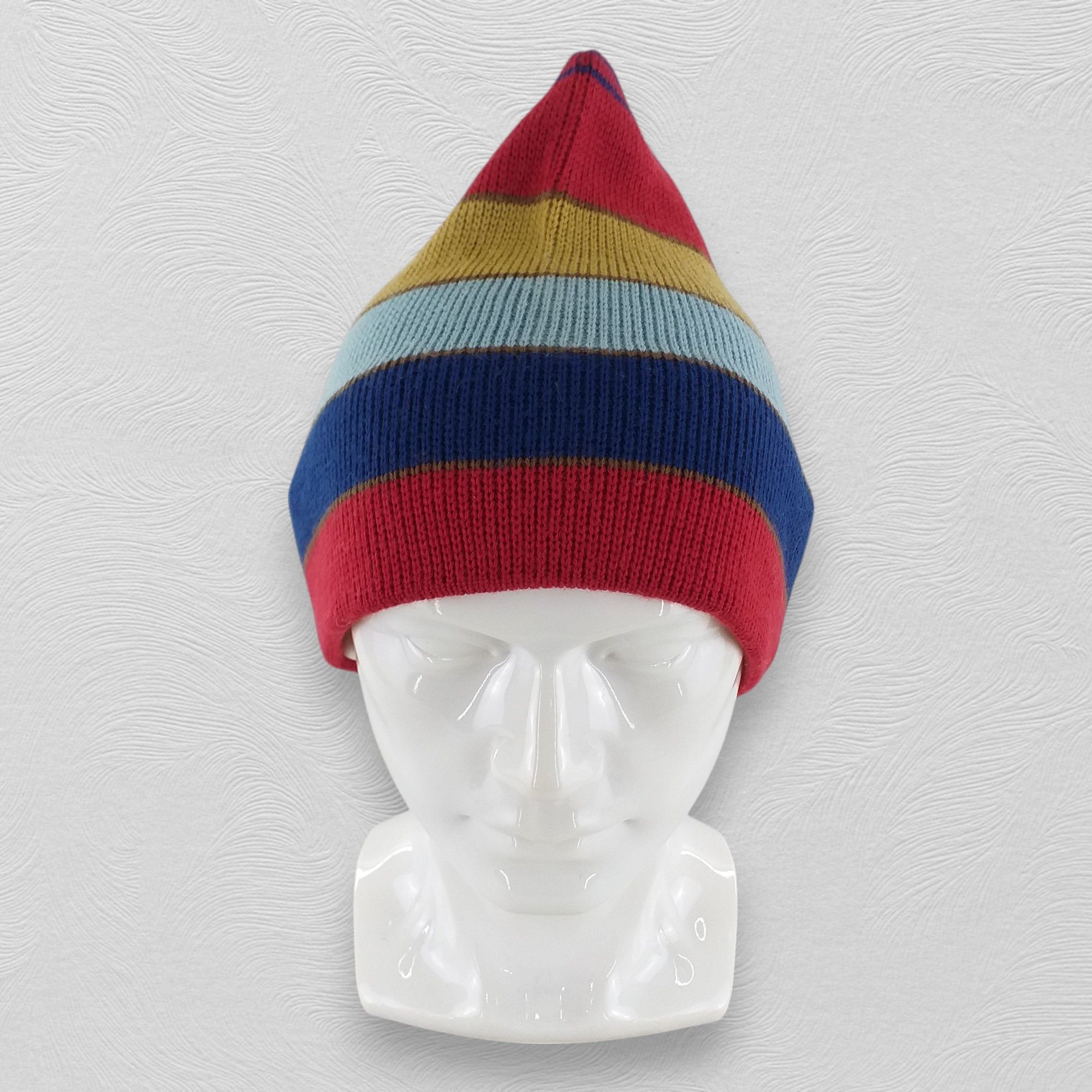Japanese Brand Britania Stripes Snow Cap Hat Beanie -BN447 Size ONE SIZE - 1 Thumbnail