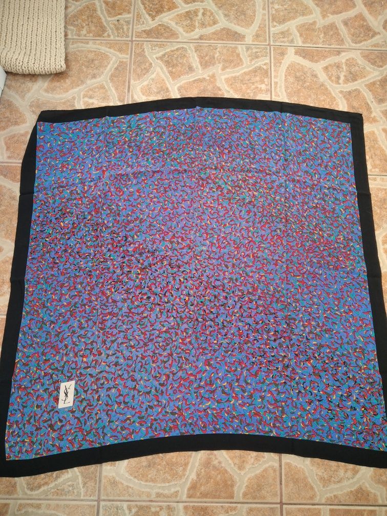 Yves Saint Laurent 80s Yves Saint Laurent Foulards Vintage Silk Scarf Scarves Size ONE SIZE - 1 Thumbnail