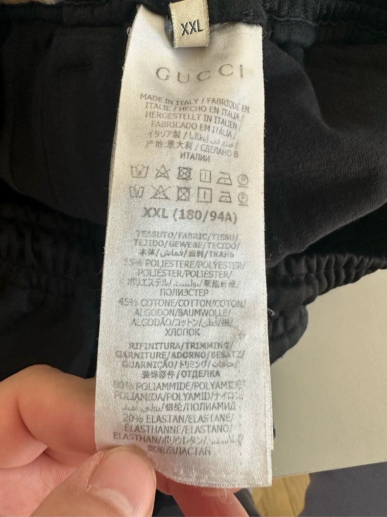 Gucci Gucci Size XXL Black string logo casual pants size XXL 250 Size US 38 / EU 54 - 4 Thumbnail