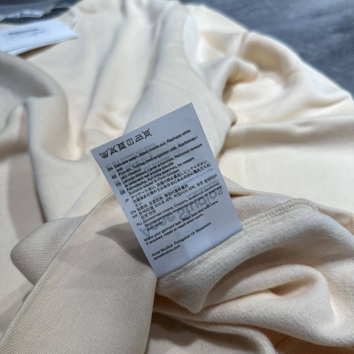 Acne Studios Acne Studios Fulton Logo Sweatshirt - Cream Size US L / EU 52-54 / 3 - 6 Thumbnail