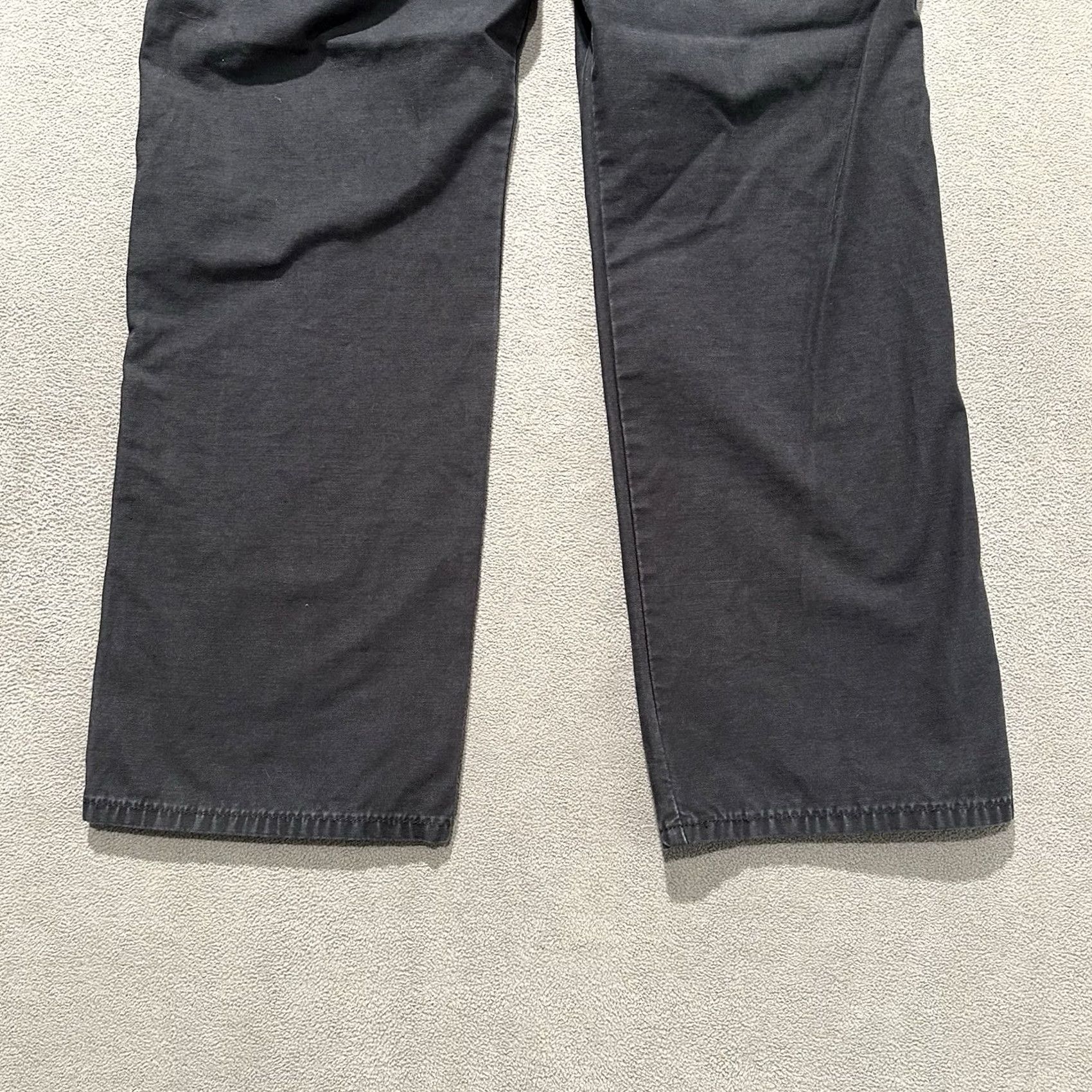 Levi's Levi's Premium Ribcage Straight Pants Womens 29 Black Utility Pocket Size 29" - 6 Thumbnail
