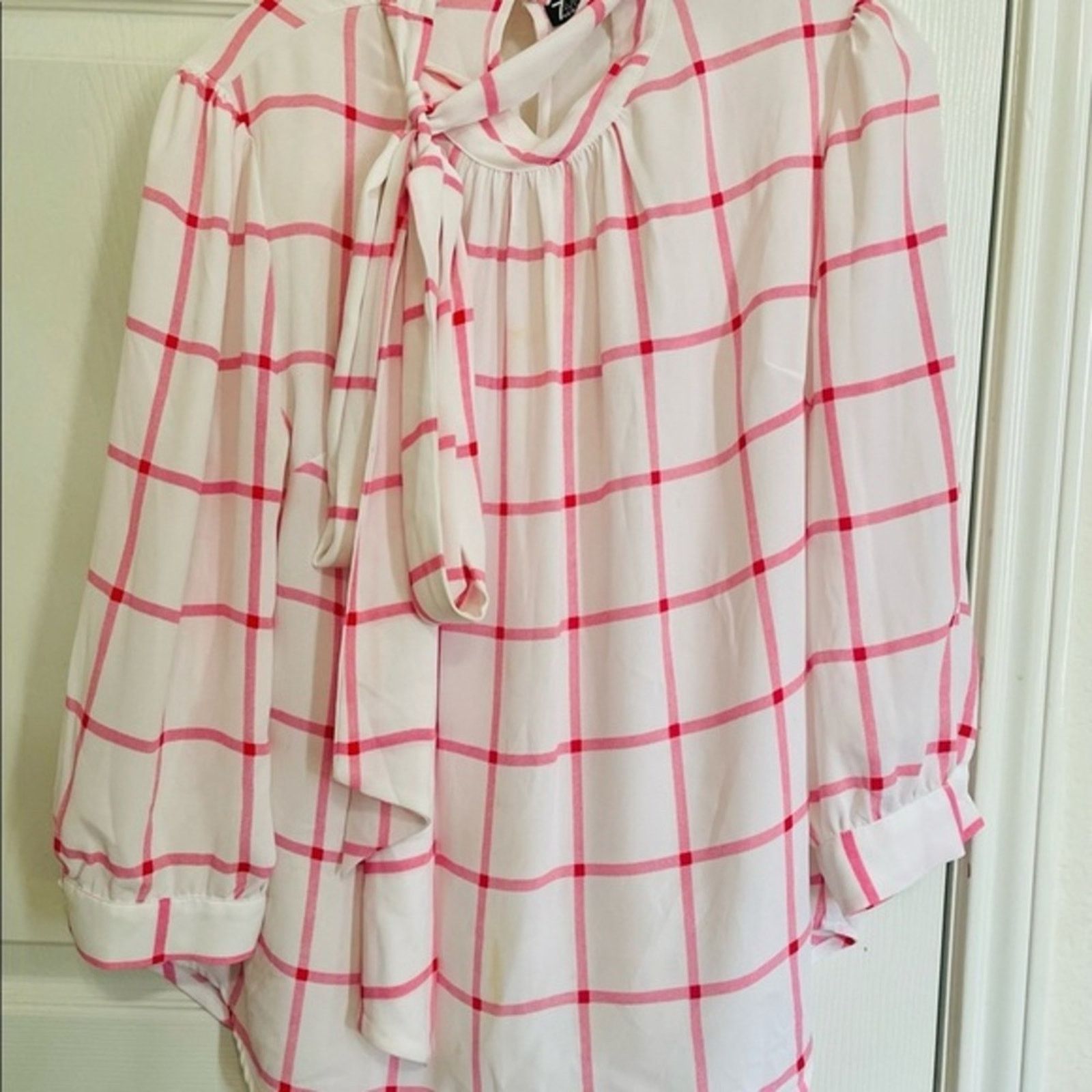 Other 7th avenue new york & company Tie-Neck Blouse w 3/4 Sleeves Size M / US 6-8 / IT 42-44 - 1 Thumbnail