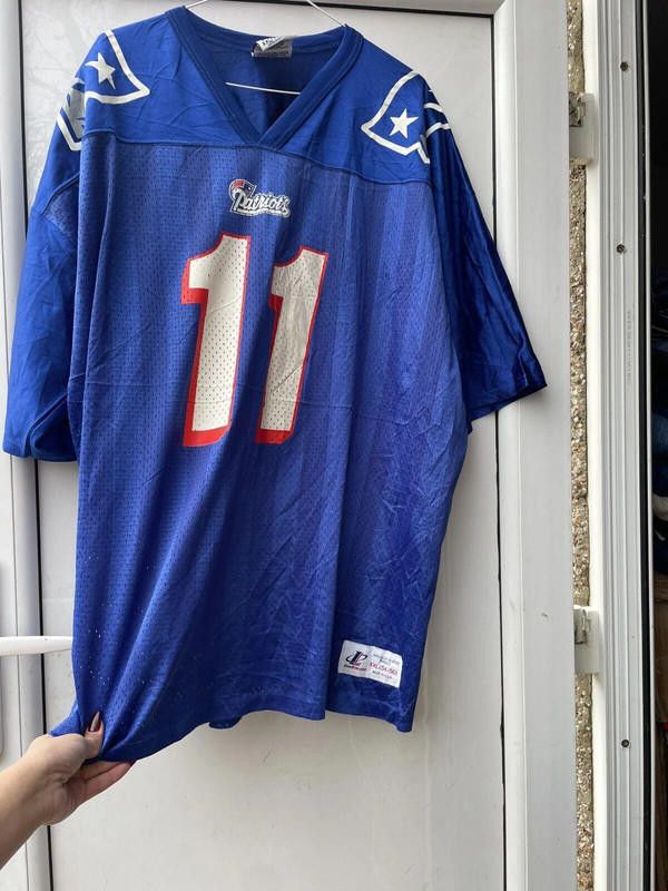 NFL New england patriot drew bledsoe#11 football jersey xxl Size ONE SIZE - 1 Thumbnail