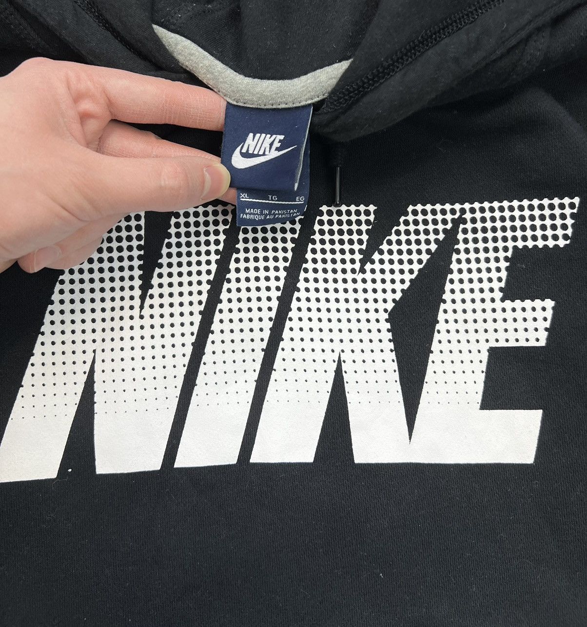 Nike Hoodie Nike Spellout Big Logo Black Size US XL / EU 56 / 4 - 2 Thumbnail