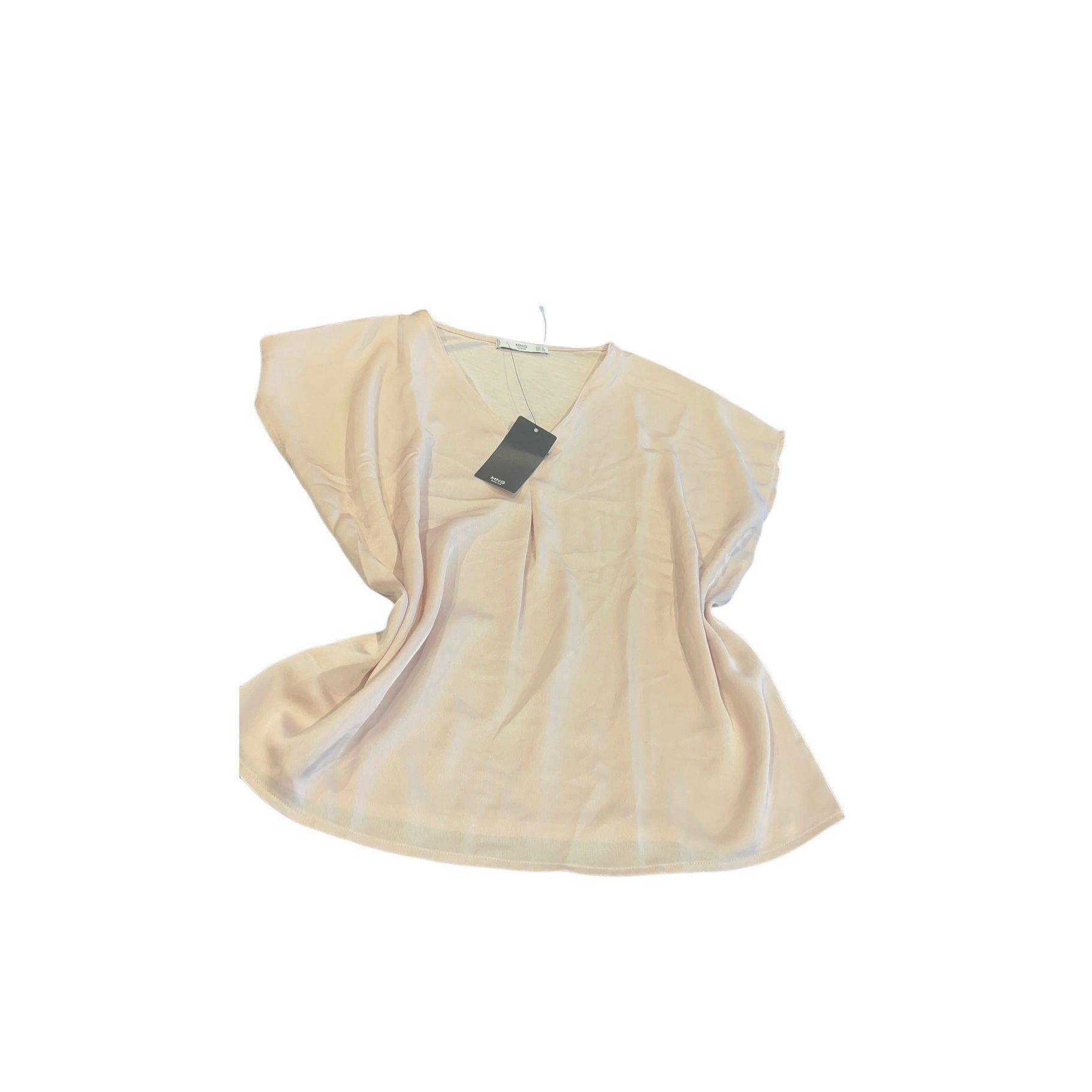 Mango MNG Mango classic Satin Pink top Size S / US 4 / IT 40 - 1 Thumbnail