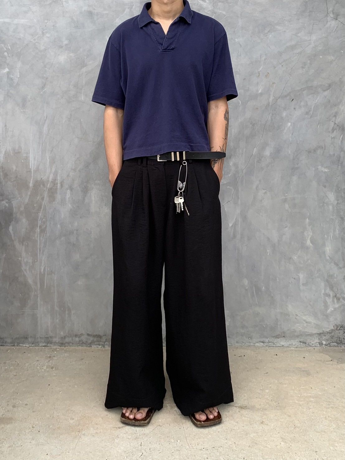 Y’s for men Knit Polo 90s-00s Vintage 90s Y's For Men by Yohji Yamamoto Polo