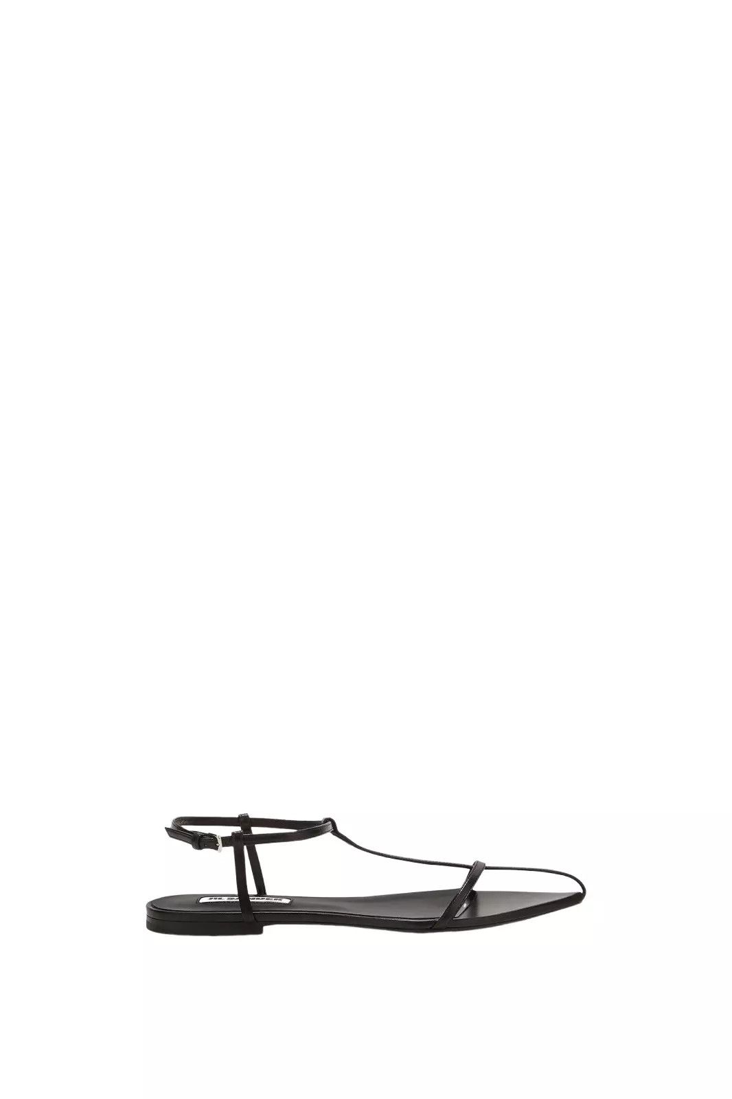 Jil Sander JIL SANDER $790 Black Leather Pt-Toe Flats New Auth. Size US 5.5 / IT 35.5 - 1 Thumbnail