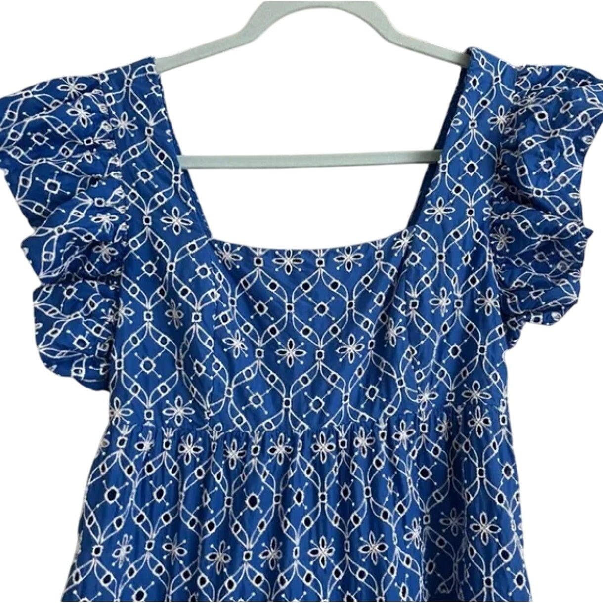 Lilly Pulitzer Lilly Pulitzer Morrie Ruffle Sleeve Blue Grotto Flutter 2 Size XS / US 0-2 / IT 36-38 - 5 Thumbnail