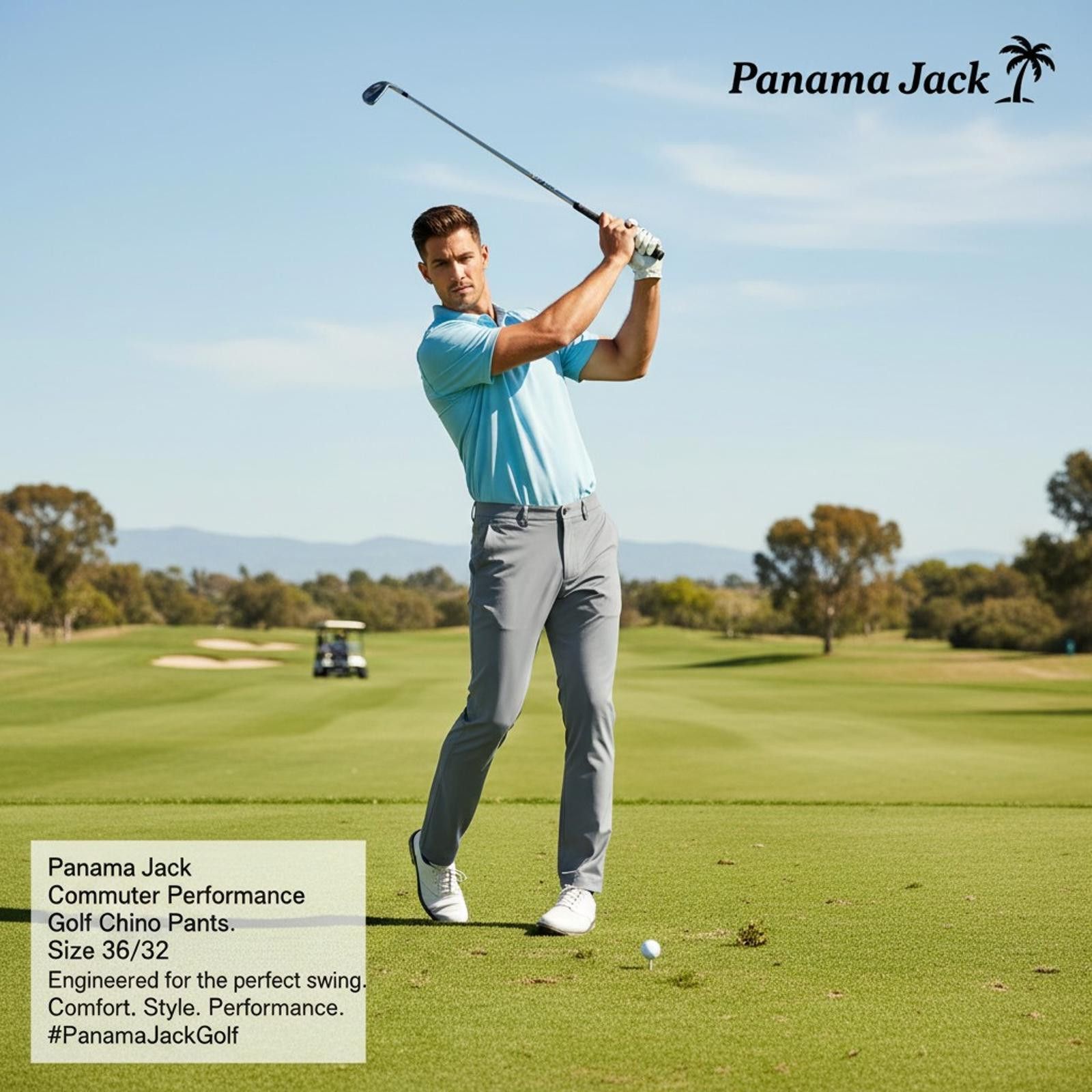 Panama Jack Panama Jack Commuter Performance Golf Chino Pants Size 36/32 Size US 36 / EU 52 - 1 Thumbnail