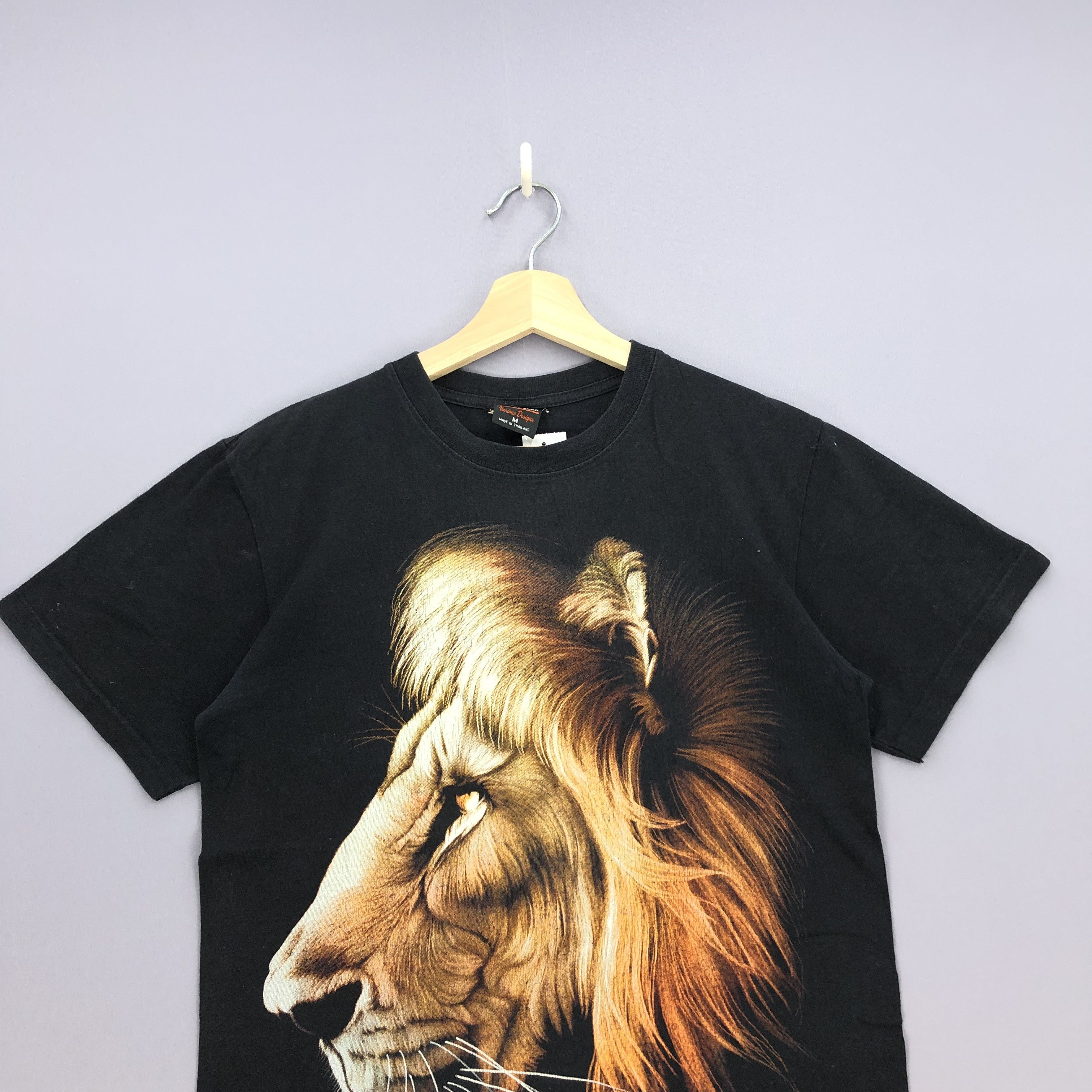 Habitat Vintage 90's Lion Tshirt Habitat Animal Crewneck Tee Size US S / EU 44-46 / 1 - 3 Thumbnail