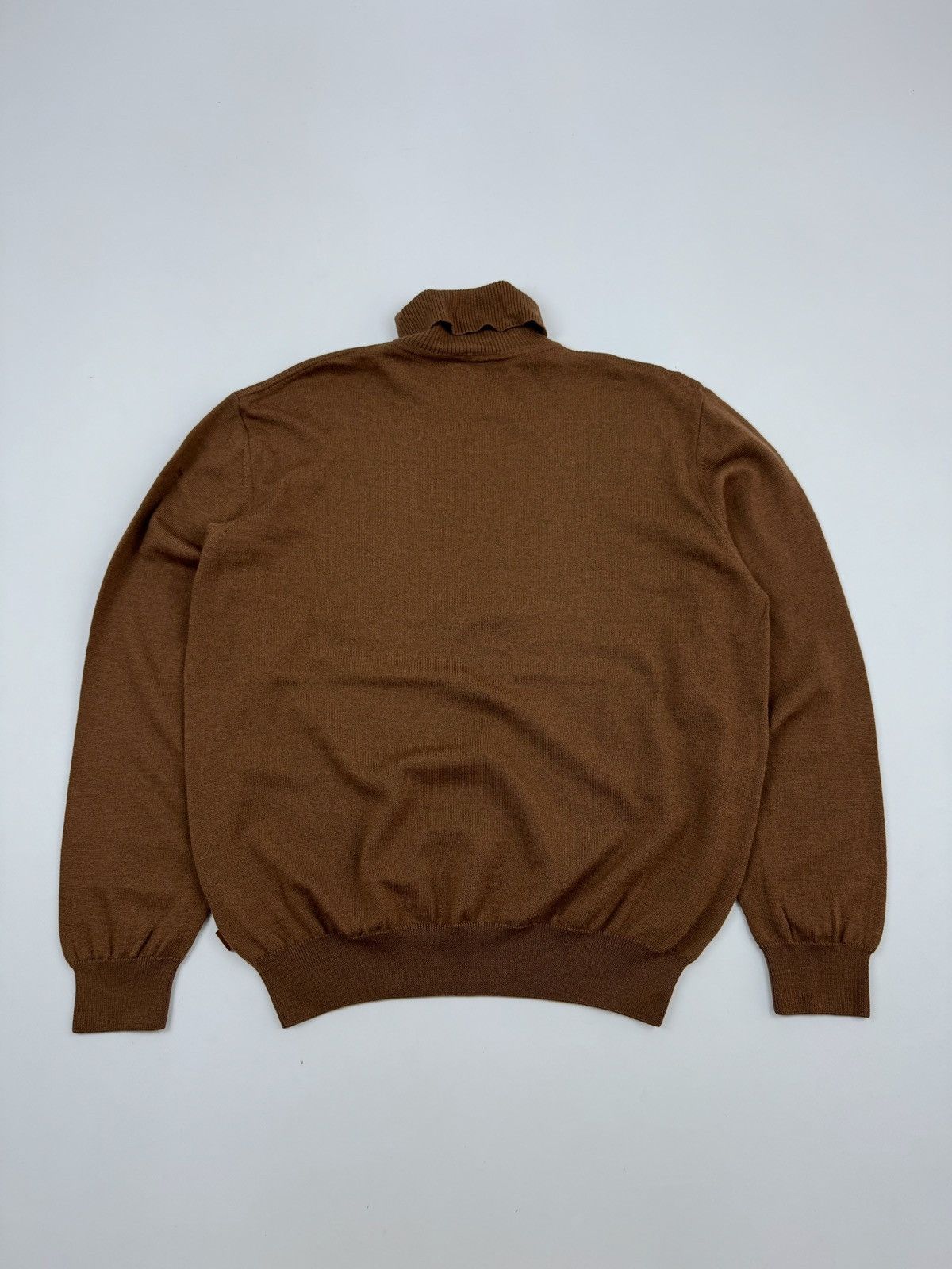 FALKE Falke Wool Turtle Neck Brown Sweater Size US XL / EU 56 / 4 - 8 Thumbnail