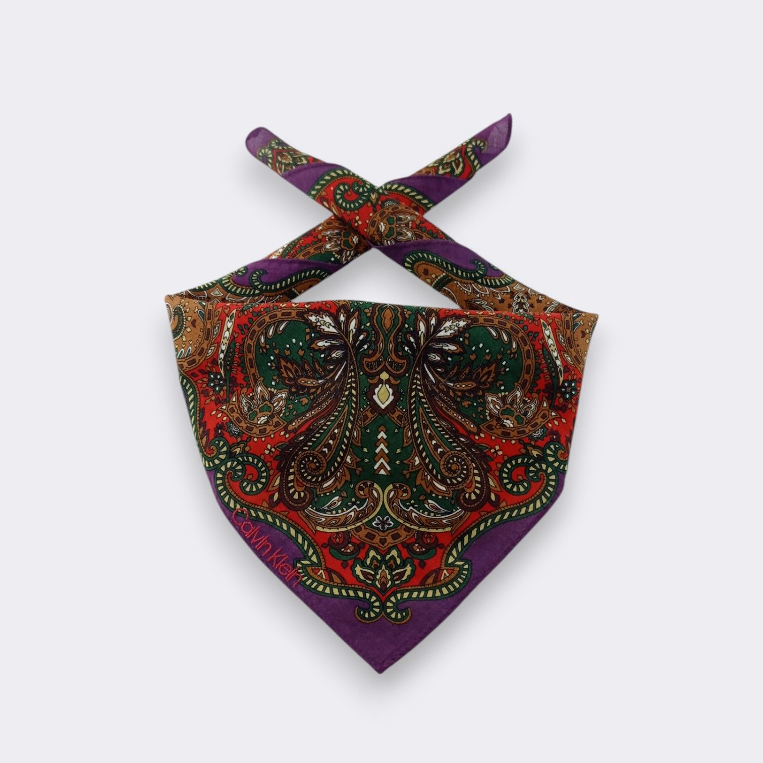 Calvin Klein Vintage Calvin Klein Handkerchief Neckerchief Bandana H250I Size ONE SIZE - 2 Thumbnail