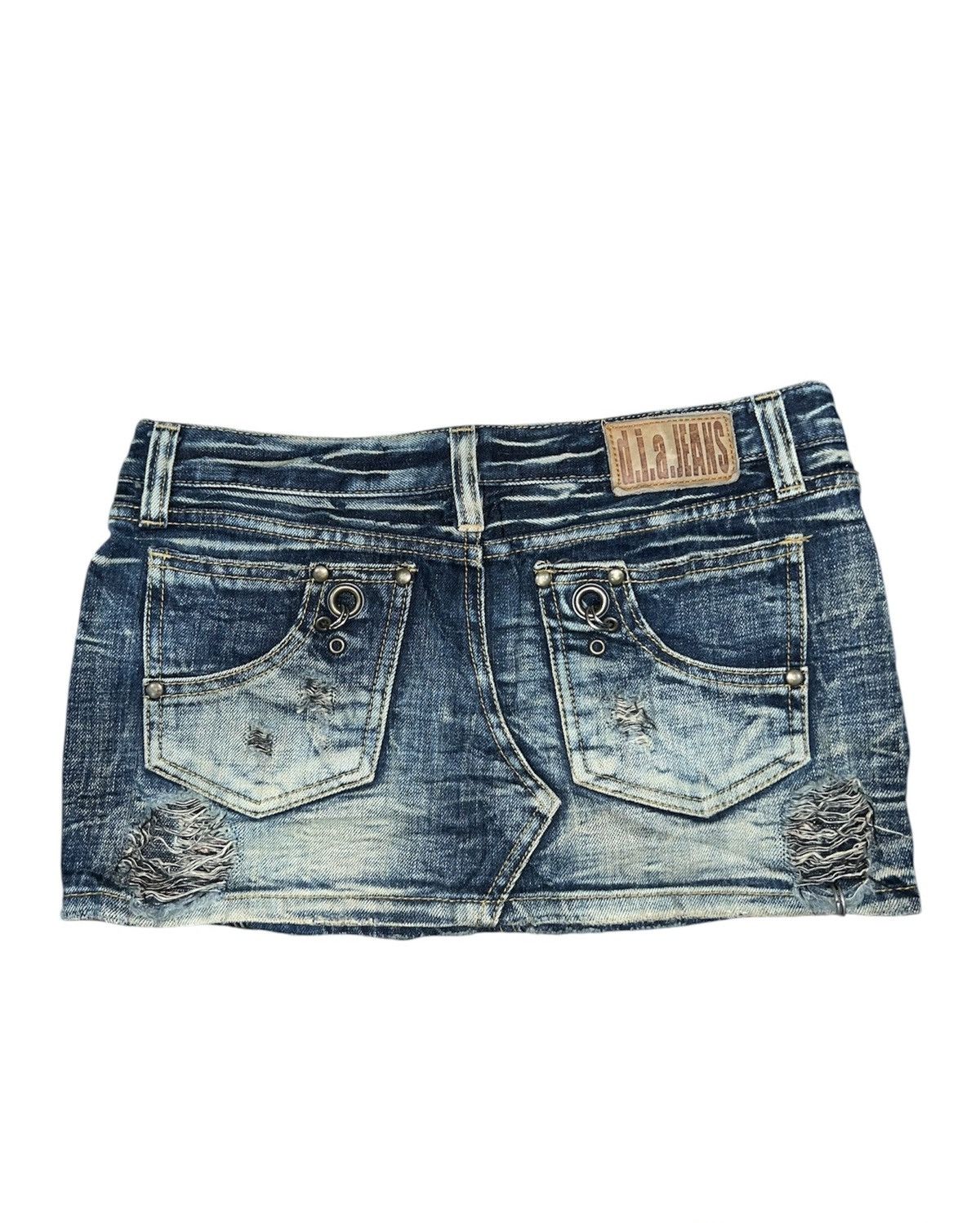 Japanese Brand Rare D.i.a. Gyaru denim micro skirt 💖 Size 26" / US 2 / IT 38 - 2 Thumbnail