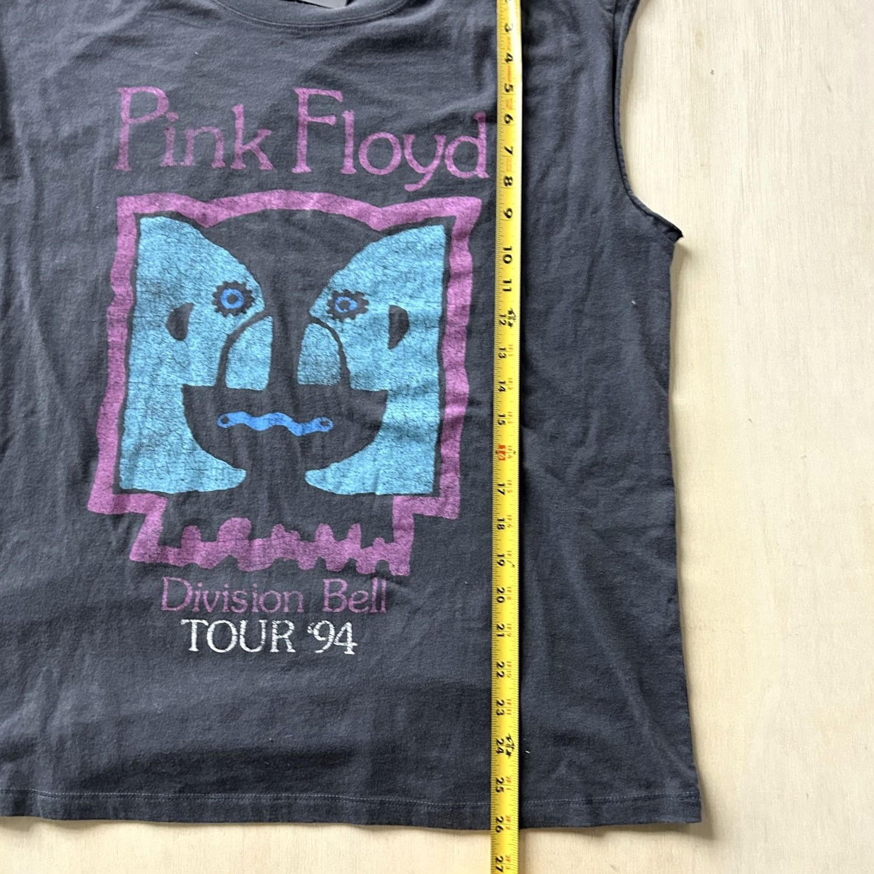 Vintage Pink Floyd Hybrid Apparel Shirt Mens XL Black Division Bell Tour 94 Tank T-Shirt Size US XL / EU 56 / 4 - 5 Thumbnail