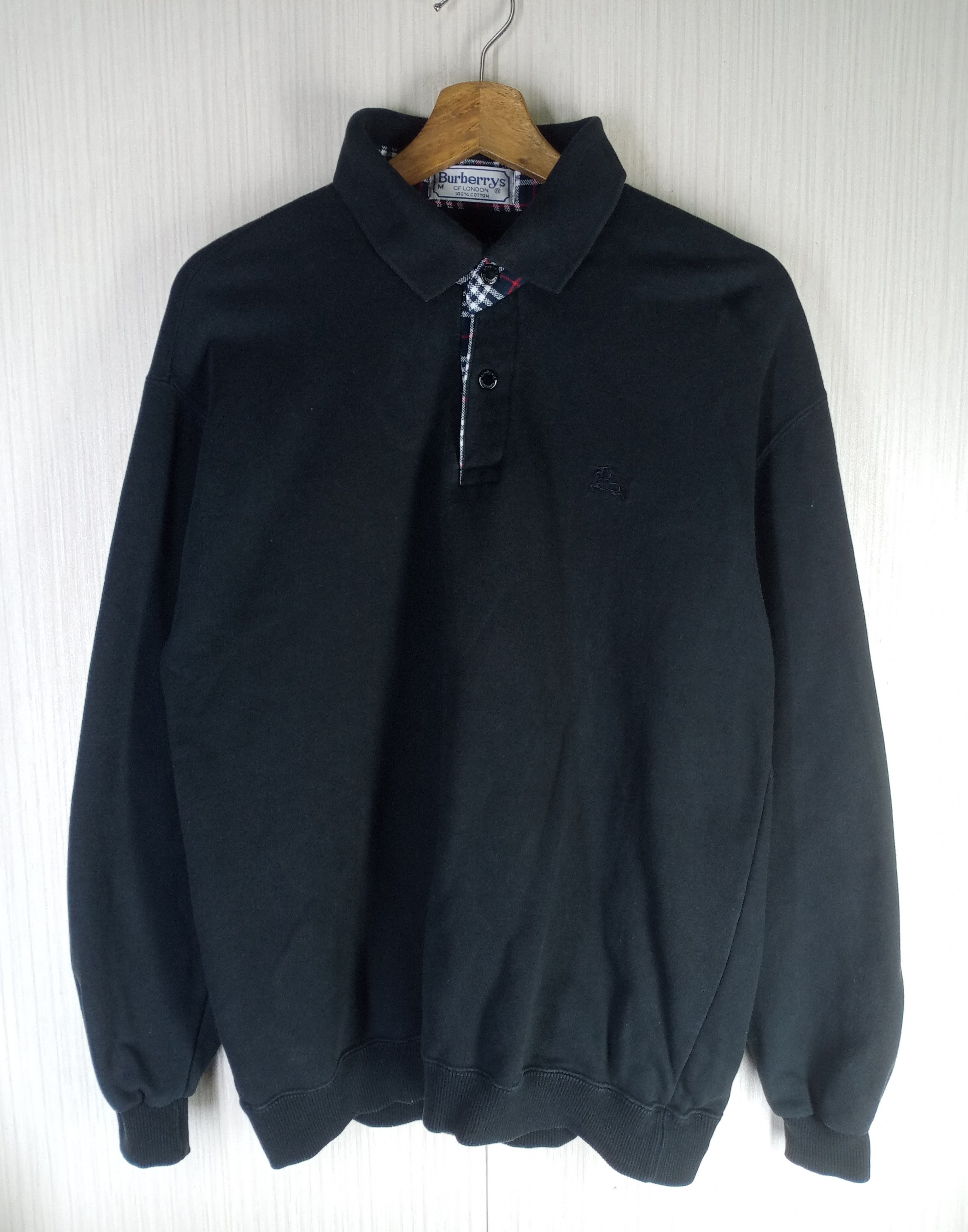 Burberry Prorsum Rare Vintage 90s Burberrys Nova Check Sweatshirt Size US M / EU 48-50 / 2 - 2 Thumbnail