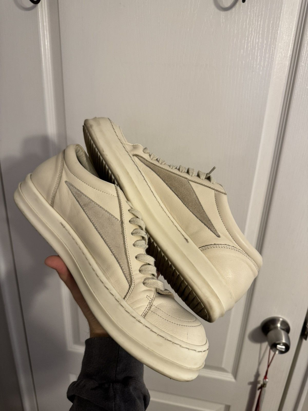 Rick Owens Rick Owens Vintage Leather Milk Vans Size US 10 / EU 43 - 7 Thumbnail