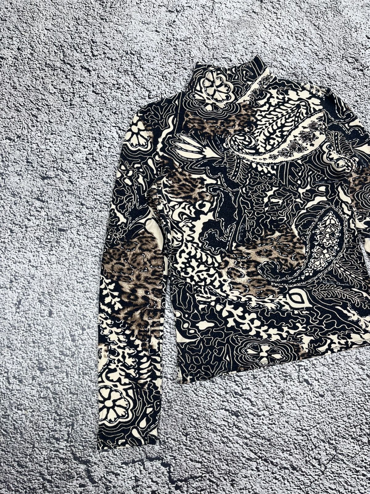 Japanese Brand Vintage Leopard Abstract Animal Cavalli Style top size M Size M / US 6-8 / IT 42-44 - 2 Thumbnail