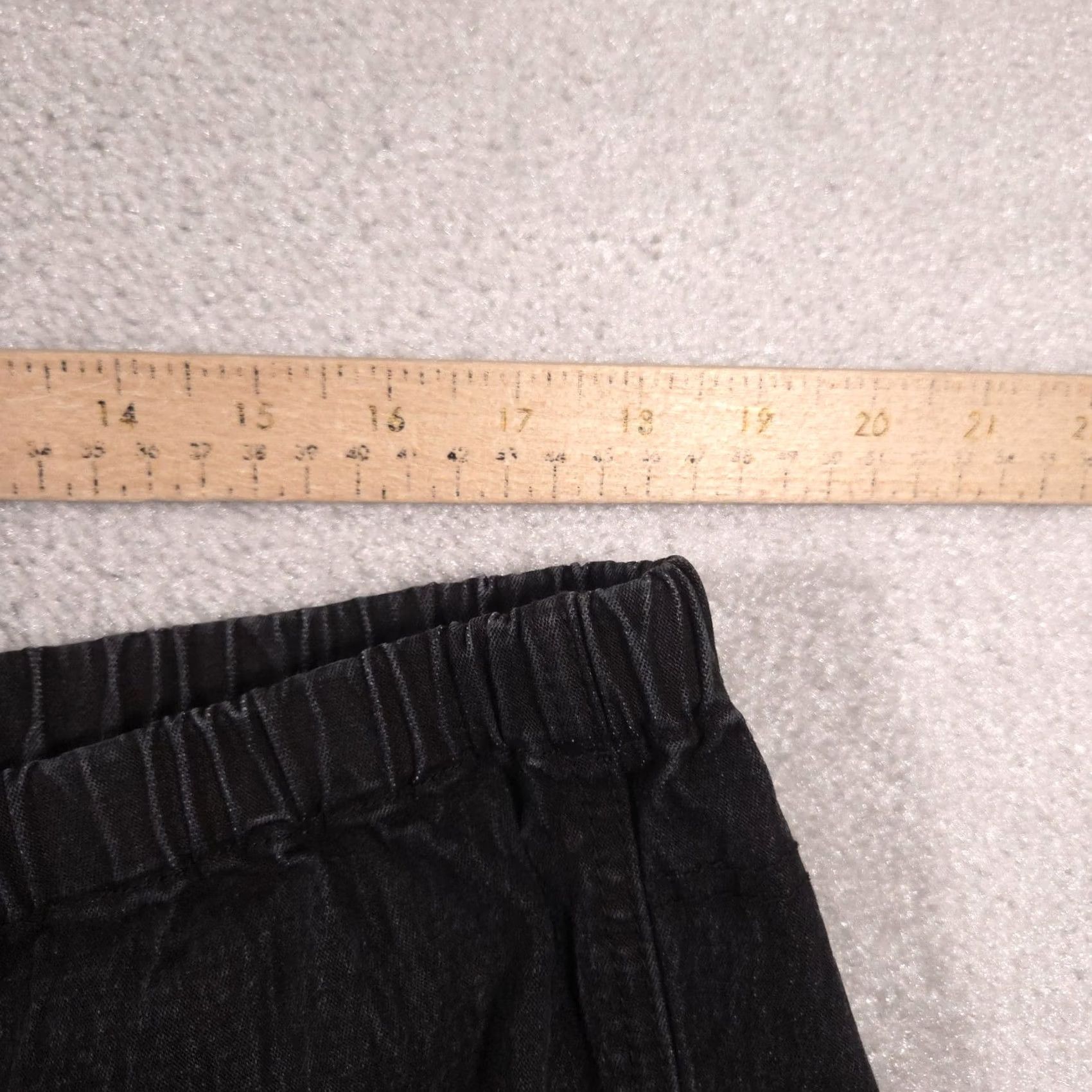 Vintage DG2 by Diane Gilman Capri Jeans Womens P2X Black High Rise Elastic Waist Stretch Capris Size 40" / US 18 - 7 Thumbnail