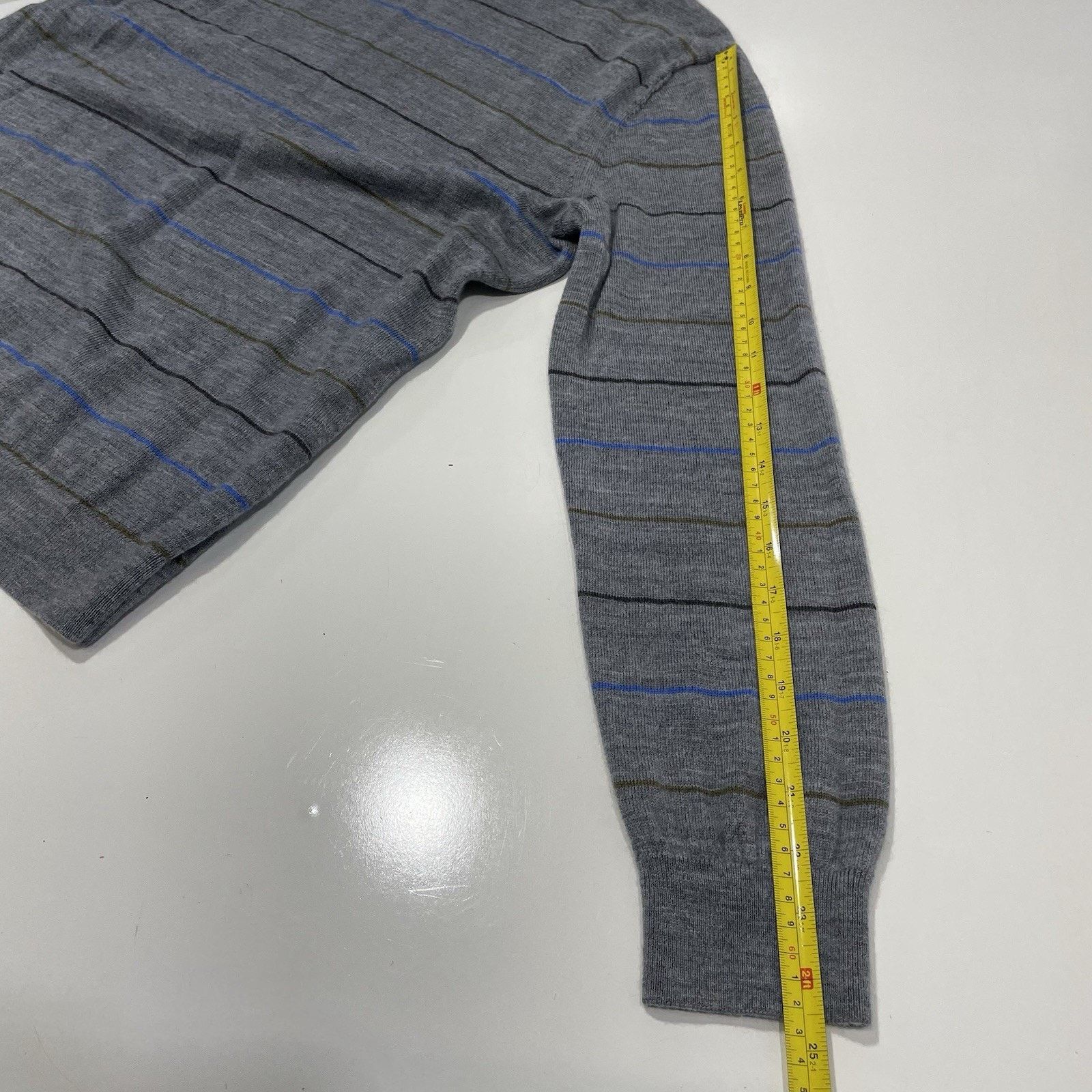 Banana Republic Banana Republic Men’s Gray Merino Wool Sweater Soft Large Size US L / EU 52-54 / 3 - 6 Thumbnail