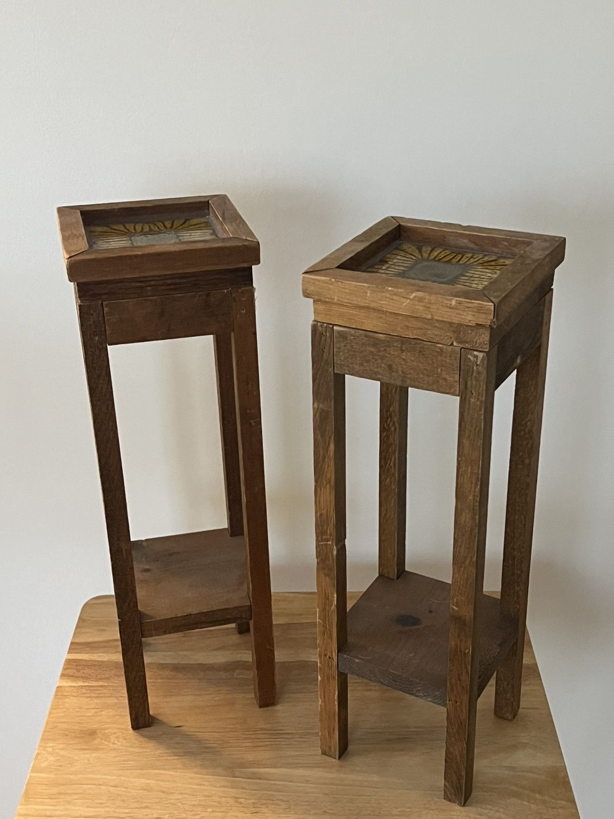 image of Levis x Levis Vintage Clothing Vintage Cocktail Tables With Coasters in Brown, Women's