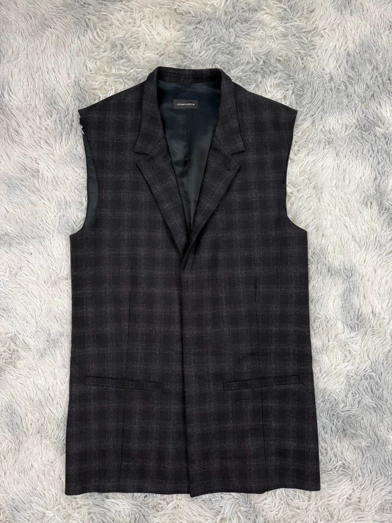 Dries Van Noten Dries Van Noten Checkered Sleeveless Vest Size US XXL / EU 58 / 5 - 1 Thumbnail