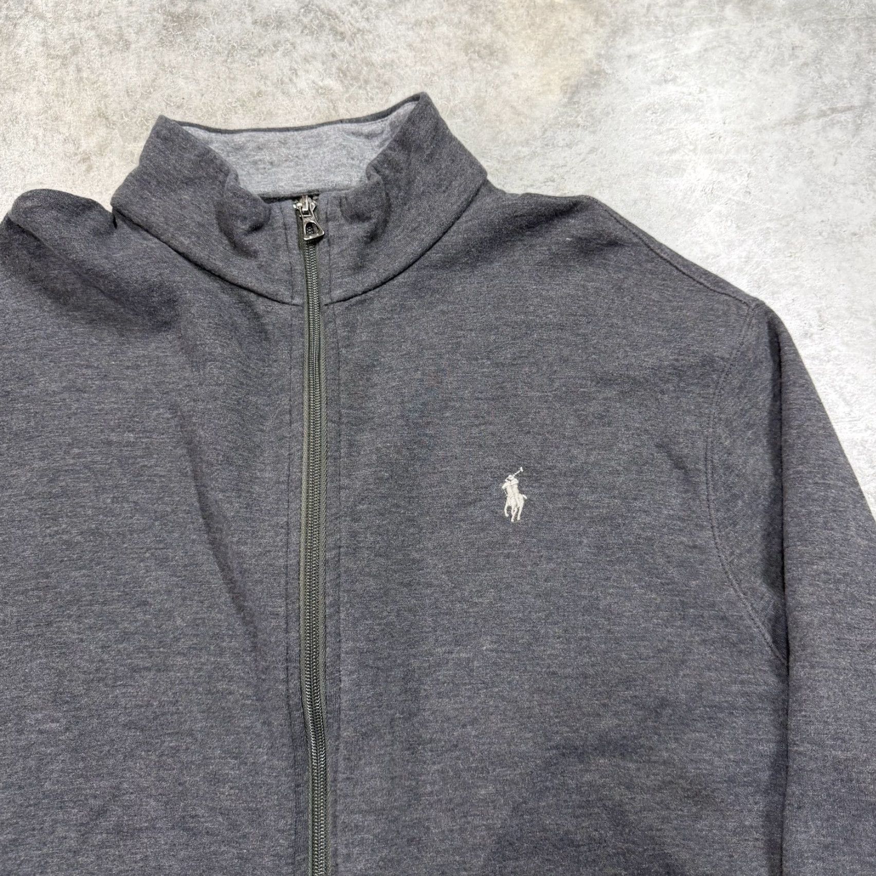 Polo Ralph Lauren Polo Ralph Lauren Jacket Mens XL Gray Cotton Full Zip Stand Collar Pockets Size US XL / EU 56 / 4 - 2 Thumbnail