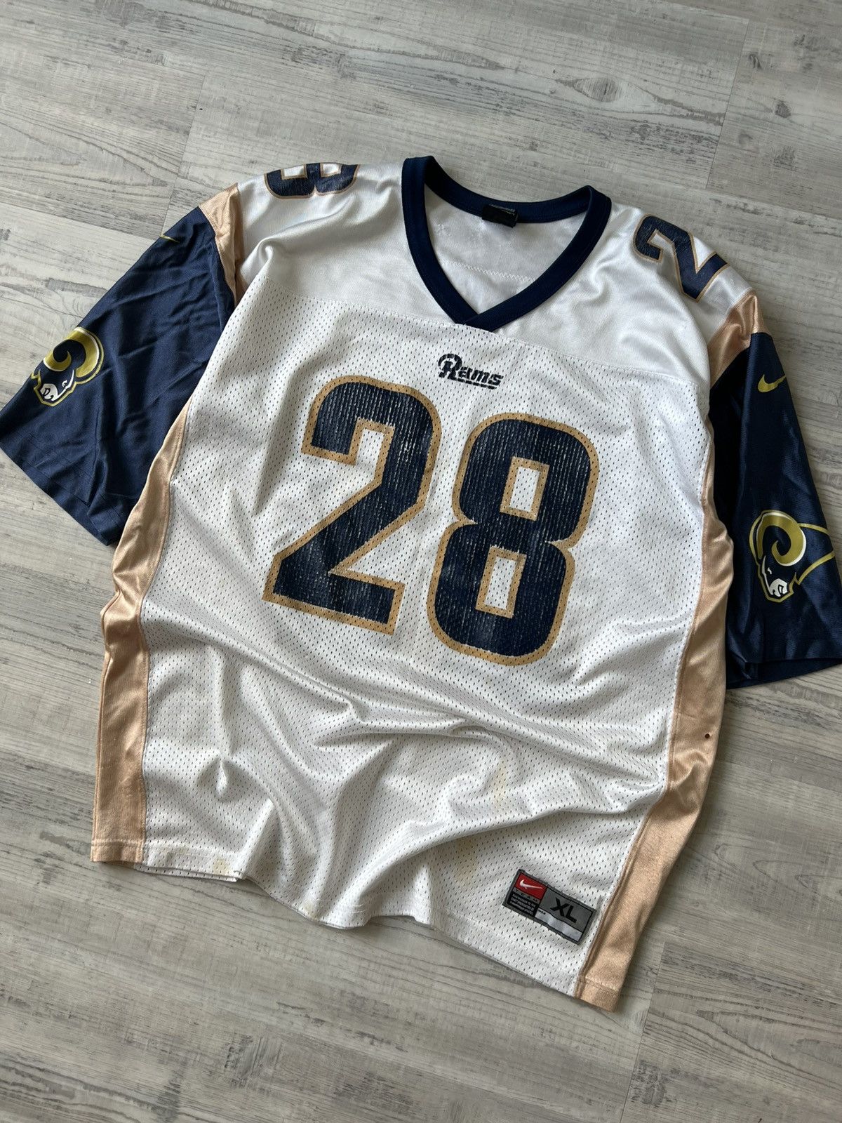 Vintage Vintage 2000’s St. Louis Rams Marshall Faulk Football Jersey Size US XL / EU 56 / 4 - 1 Thumbnail