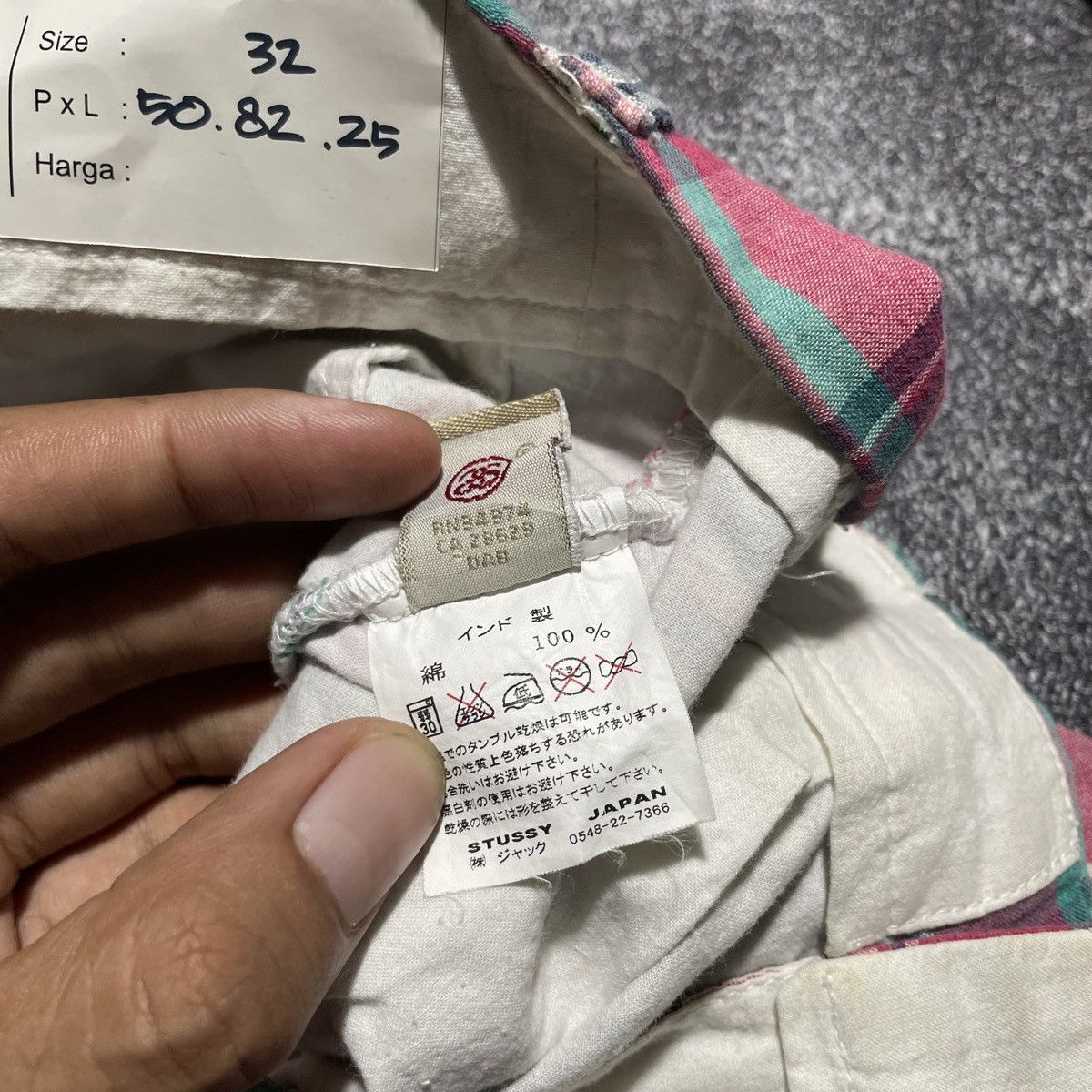 Issey Miyake × Japanese Brand × Stussy Stussy Vintage Pants Embroidered Logo Size 30" / US 8 / IT 44 - 4 Thumbnail