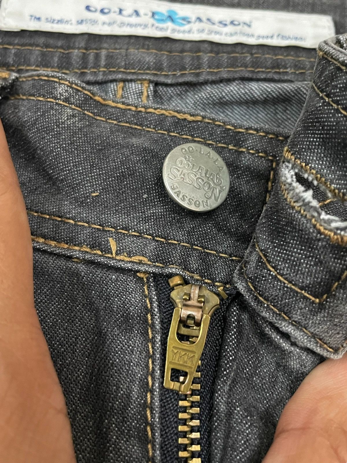 Japanese Brand Vintage Japanese Brand Ripped Style Fade Wash Bootcut Jeans Size 25" / US 0 / IT 36 - 10 Thumbnail