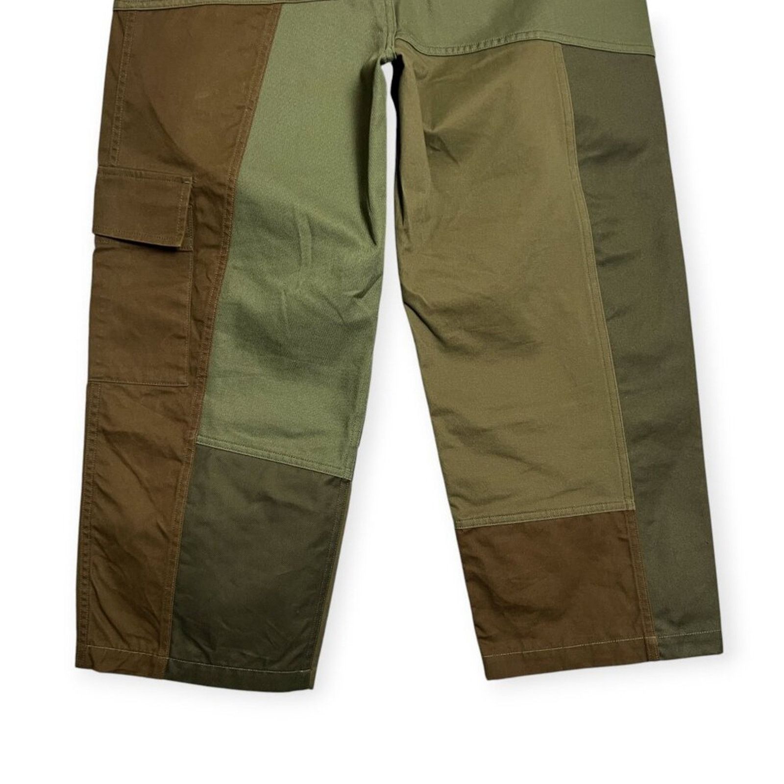 KUON KUON Japan Patchwork Utility Cargo Trousers L Wide Leg NWT Size US 34 / EU 50 - 8 Thumbnail