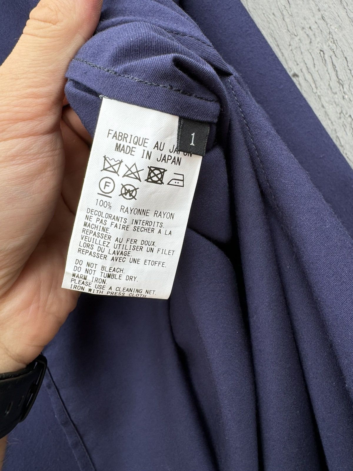 Vintage Y'S Yohji Yamamoto asymmetric dress shirt size 1 Size L / US 10 / IT 46 - 7 Thumbnail