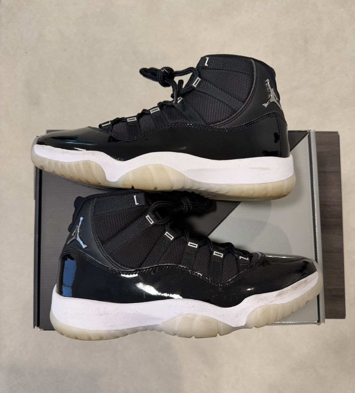 Jordan Brand Jordan 11 Retro Jubilee 25th Anniversary Black White Size US 8.5 / EU 41-42 - 1 Thumbnail