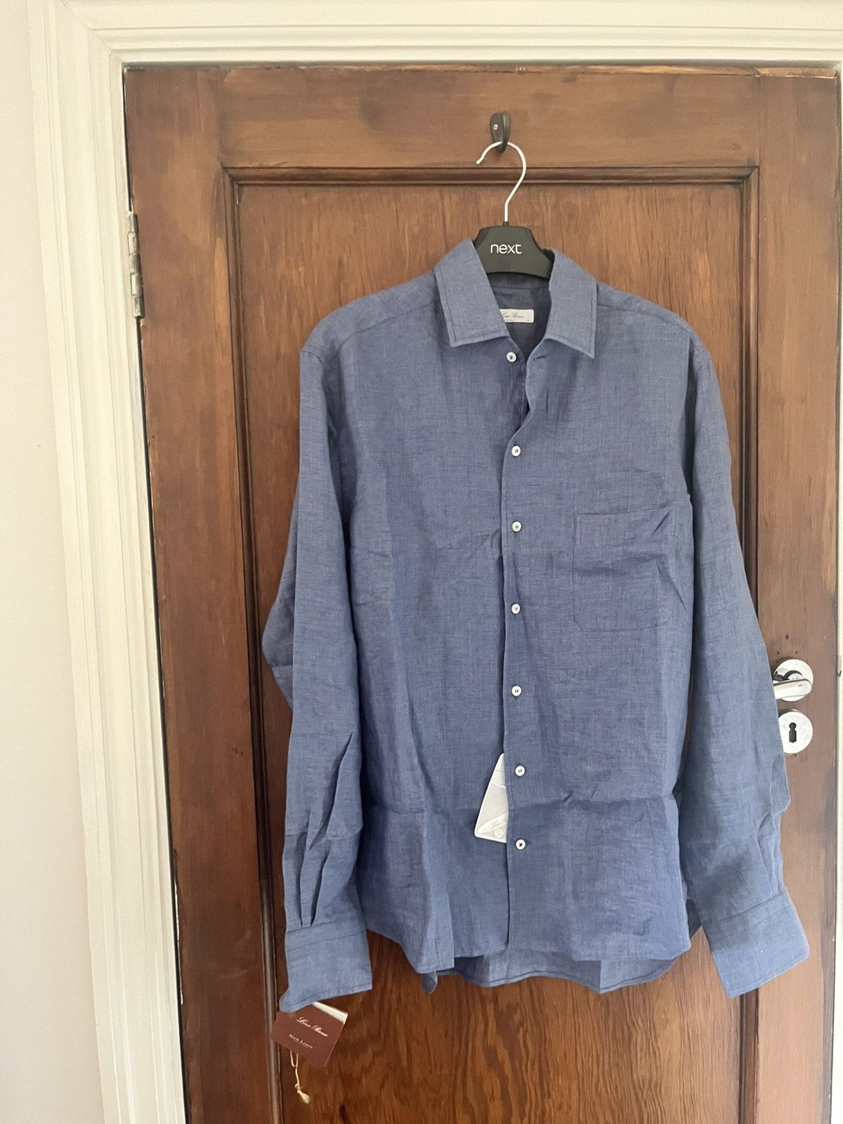 Loro Piana Loro piana blue linen shirt size medium Size US M / EU 48-50 / 2 - 1 Thumbnail