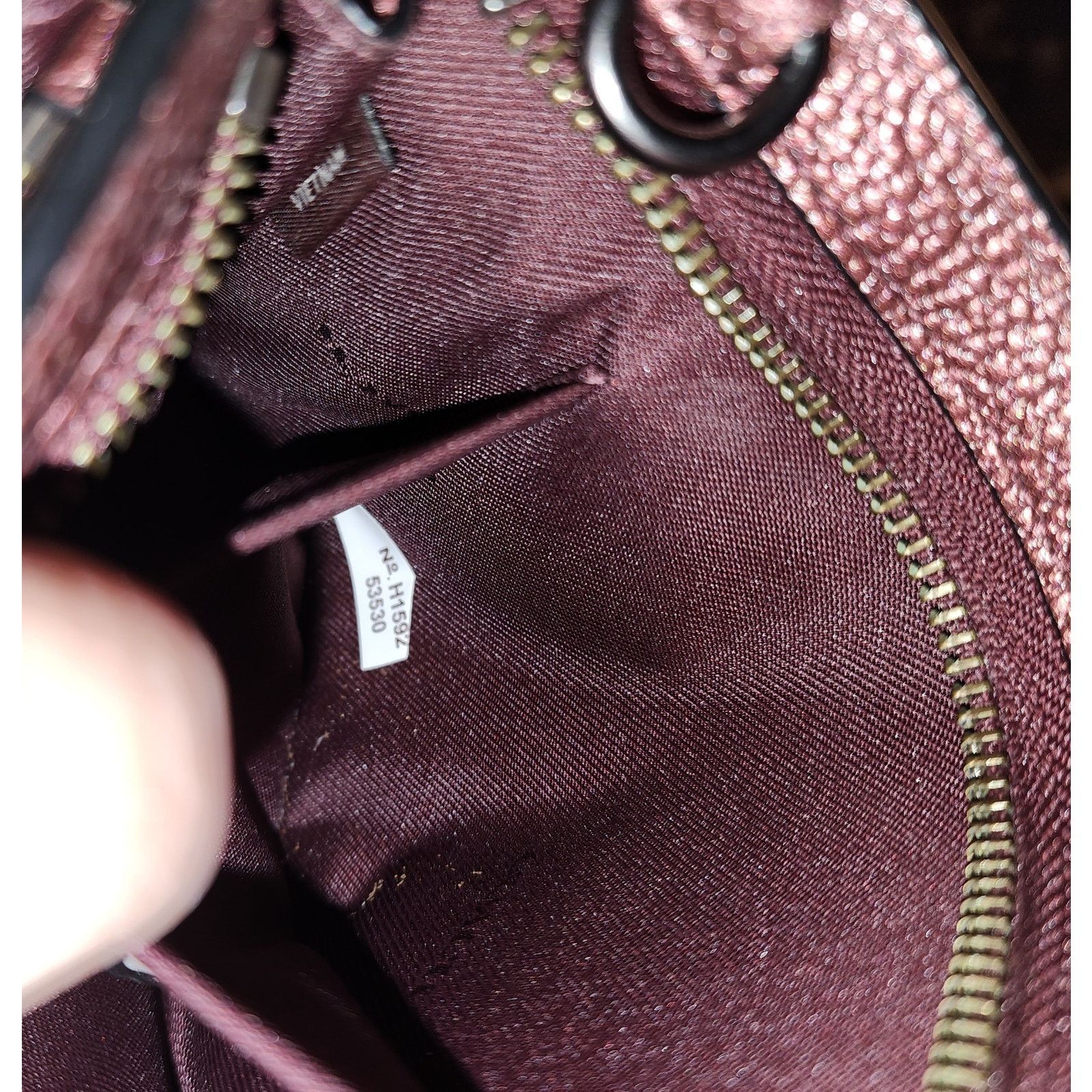 Coach COACH "Noah" In Metallic Cherry Leather Small Crossbody Bag Size ONE SIZE - 7 Thumbnail