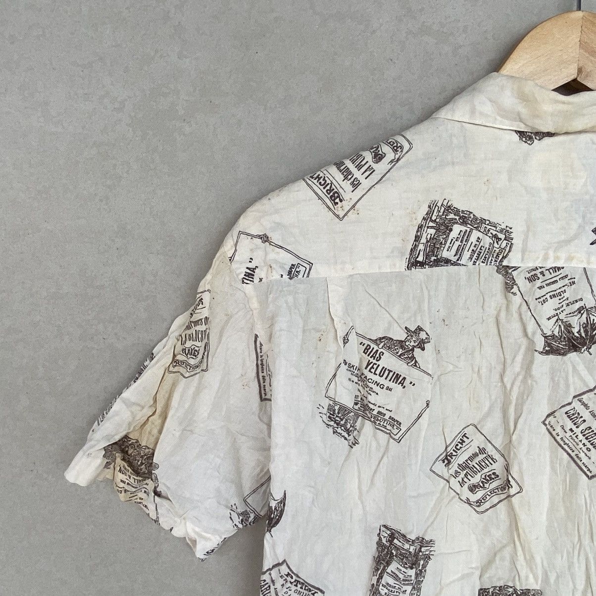 Other Vintage 90s White All Over Print Button Up Shirt Clothing Size US M / EU 48-50 / 2 - 10 Thumbnail