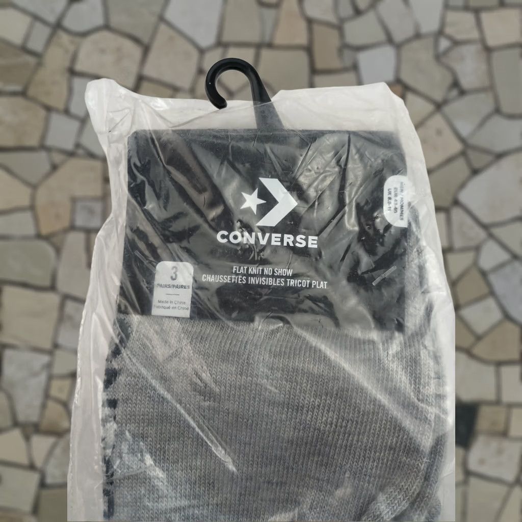 Converse Converse Socks No-Show 3 Pairs Size 10-12.5 Gray Cushioned Sneaker Socks Unisex Adults Size ONE SIZE - 1 Thumbnail