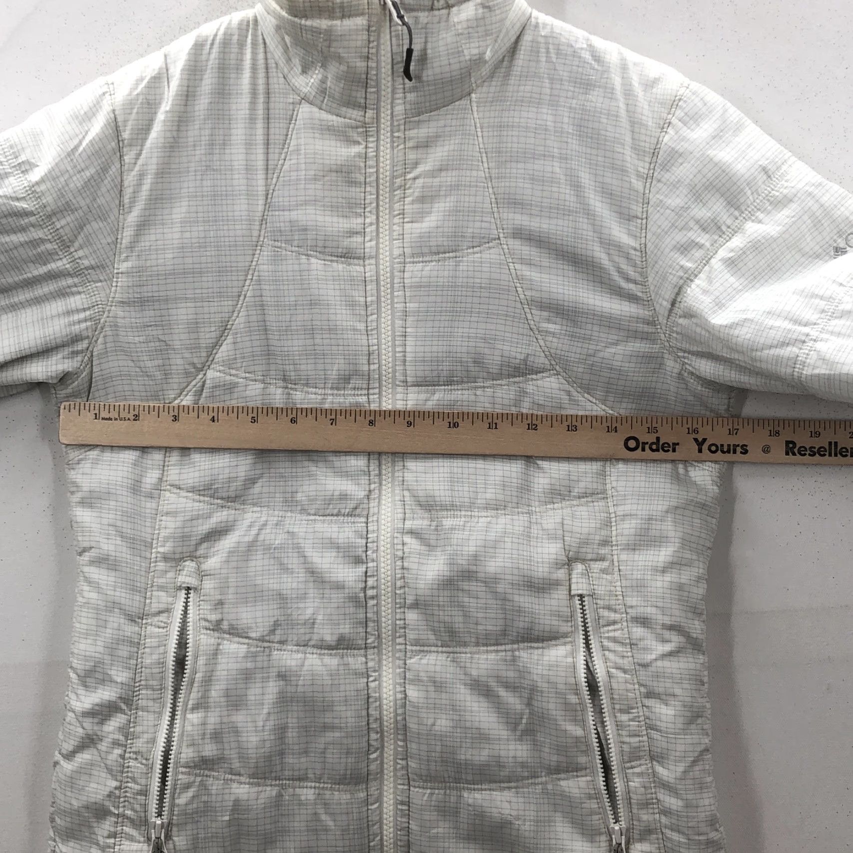 Vintage Columbia Womens Jacket White Check Interchange Long Sleeve Full Zip Puffer Sz XS Size XS / US 0-2 / IT 36-38 - 2 Thumbnail