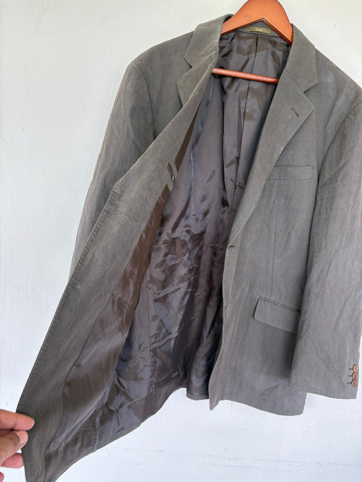 Yohji Yamamoto Vintage A.A.R Jacket Coat Yohji Yamamoto Retro stlye Size US XL / EU 56 / 4 - 4 Thumbnail